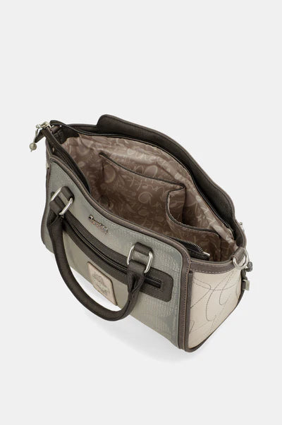 Borsa a mano donna Anekke con tracolla regolabile e chiusura zip Grigio TU | Giò Fashion