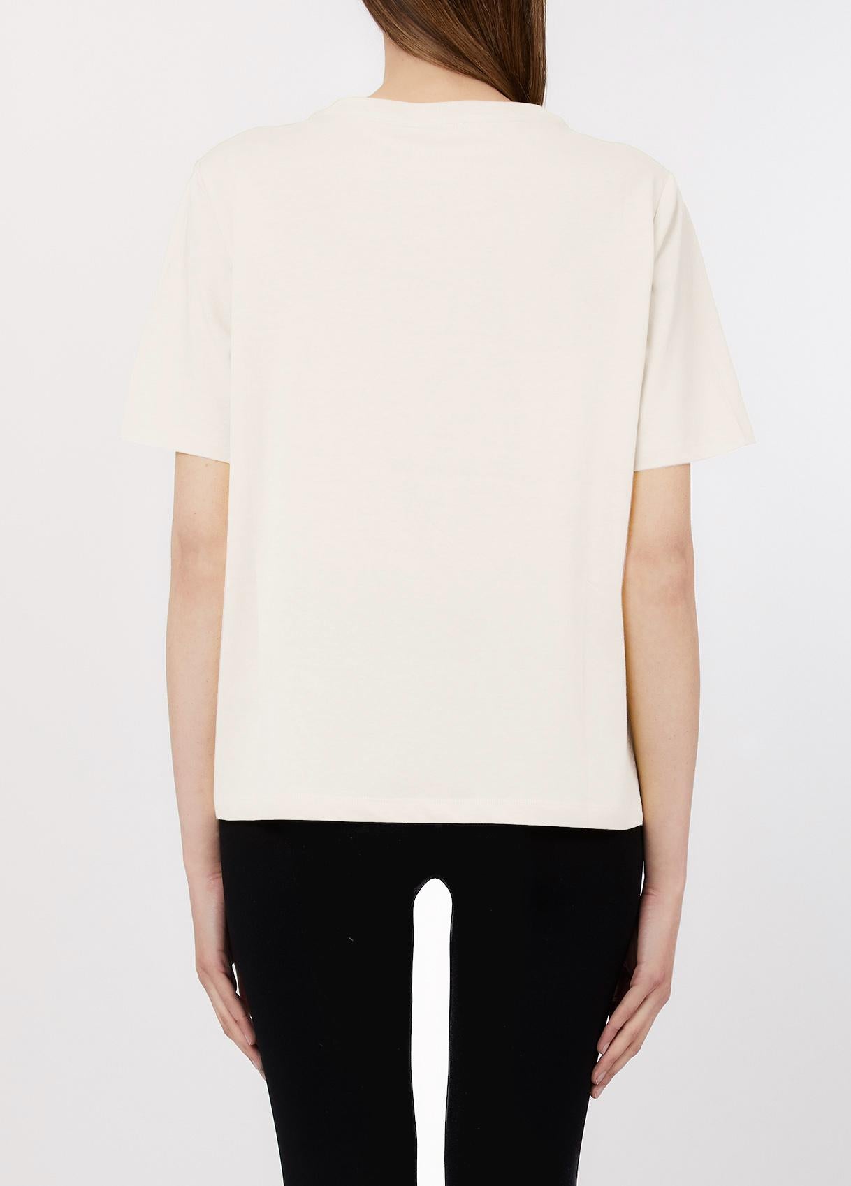 T shirt Liu Jo donna con scritta frontale Limited Edition Bianca XS | Giò Fashion