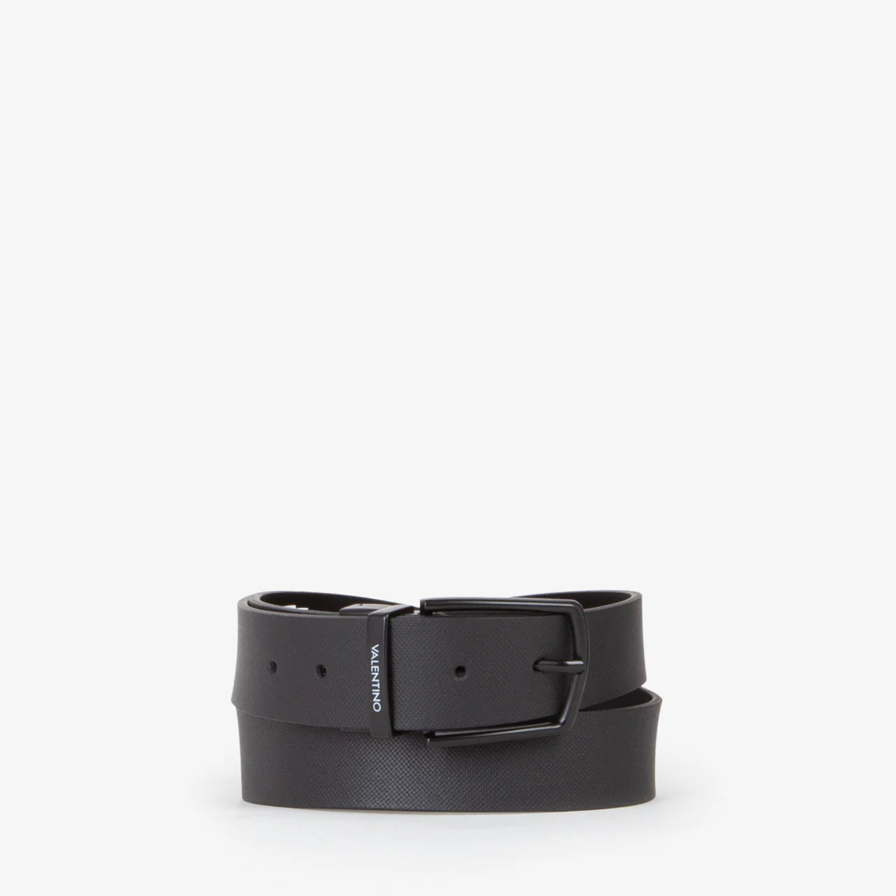 Cintura uomo Valentino in pelle reversibile con fibbia opaca
