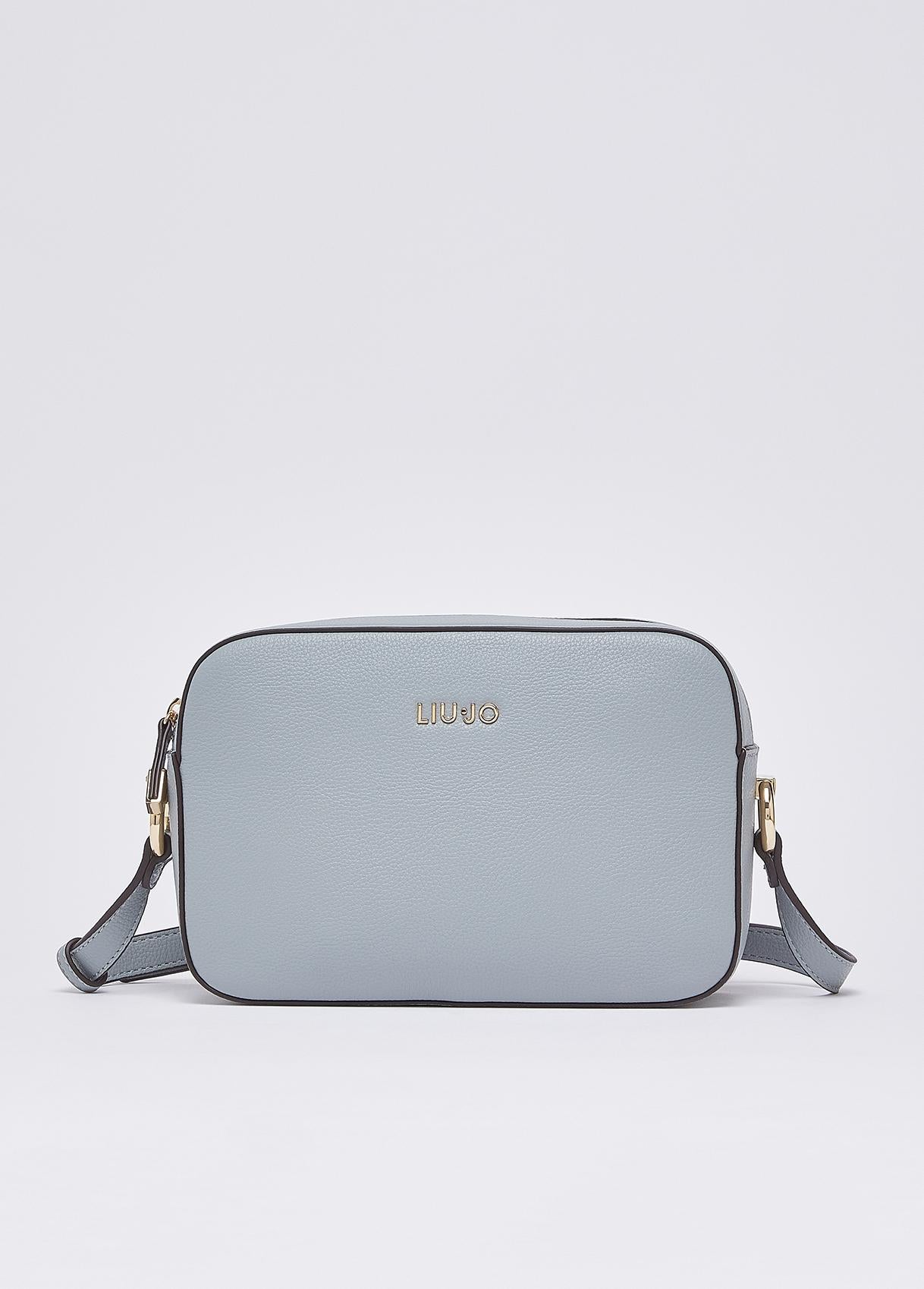 Borsa a tracolla Liu Jo compatta con logo frontale e chiusura zip Cloud TU | Giò Fashion