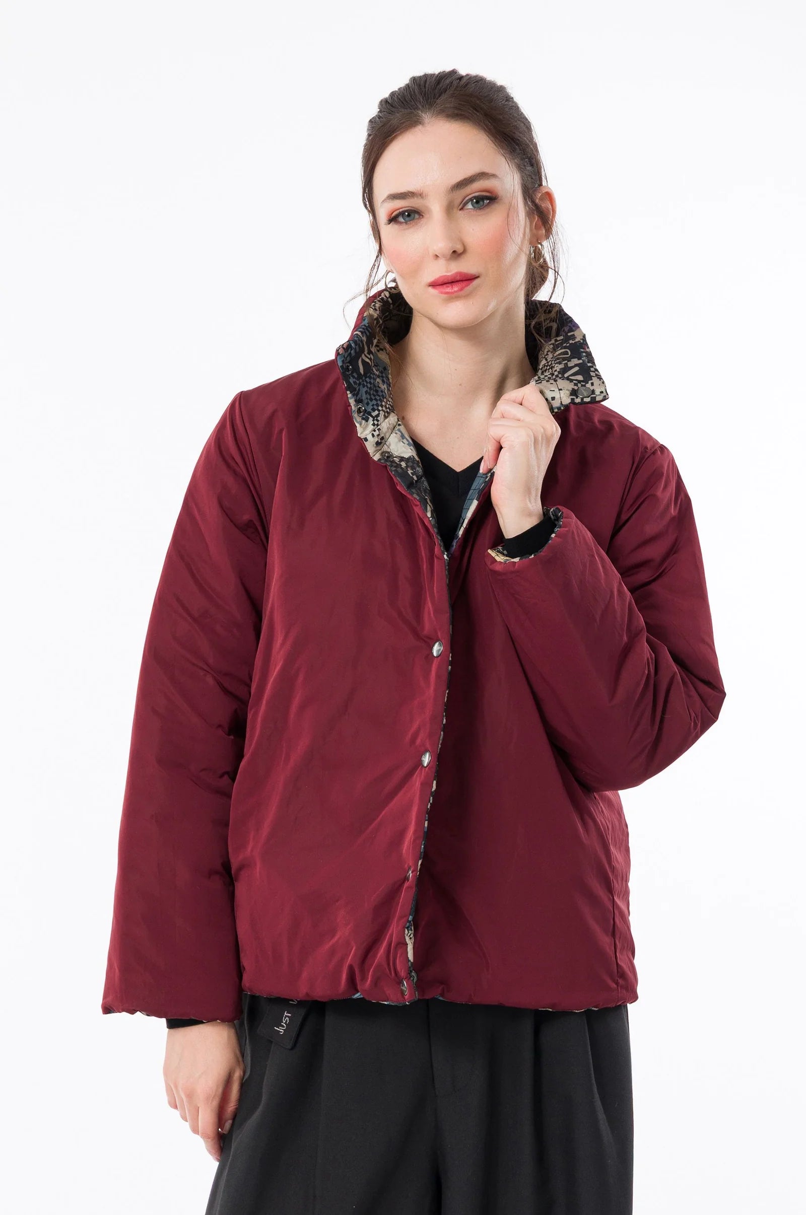 Giacca Donna Anekke Blossom Reversibile con Stampa Artistica