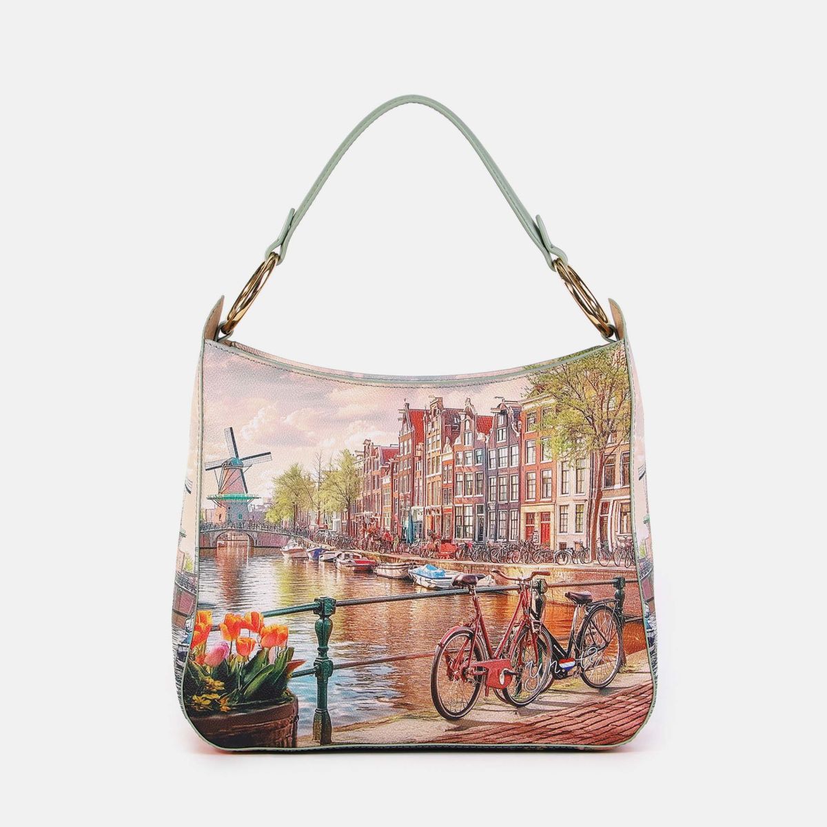 Borsa Hobo Donna Ynot? a Spalla in Ecopelle con Zip