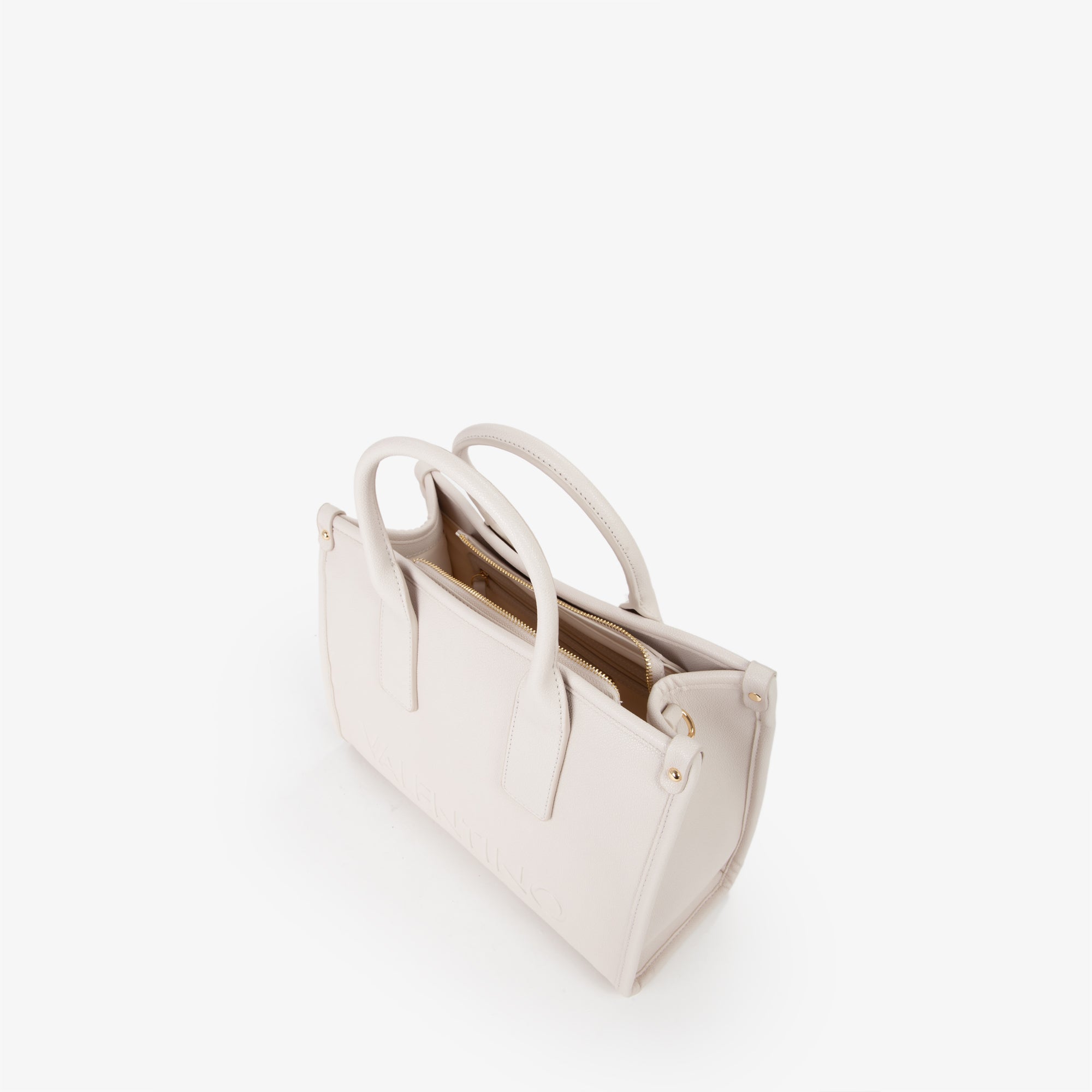 Valentino borsa a mano donna con tracolla logata ECRU TU | Giò Fashion