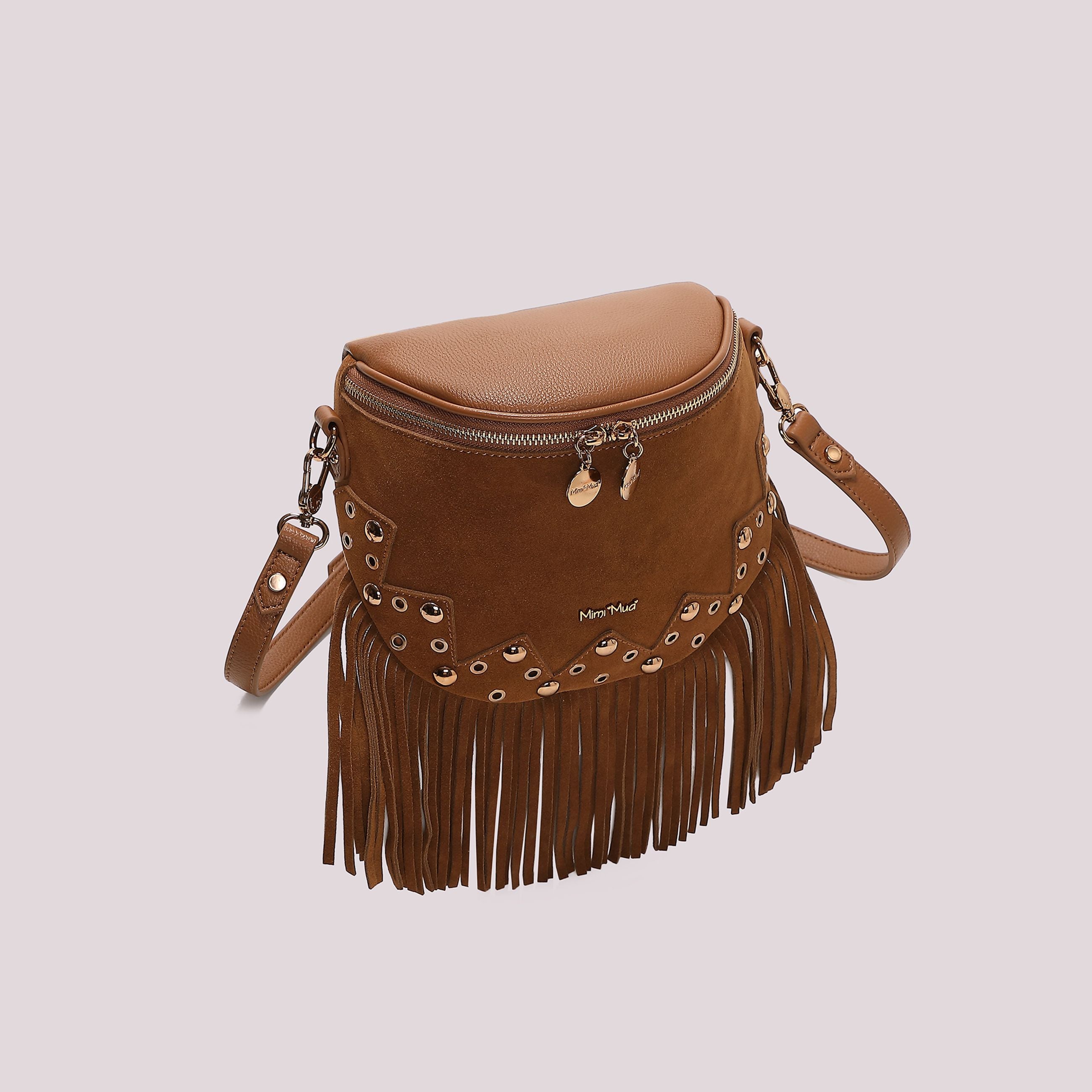 Borsa Marsupio Donna Mimi Mua con Frange e Borchie