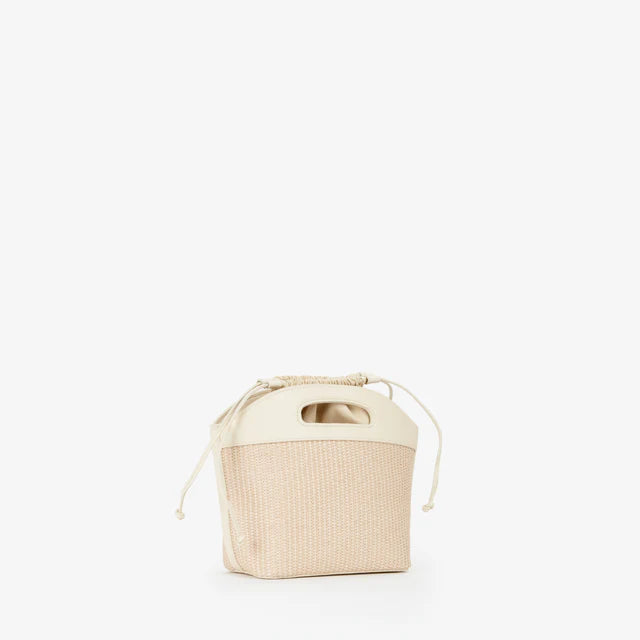 Valentino Borsa a Mano Saylor in Raffia ed Ecopelle