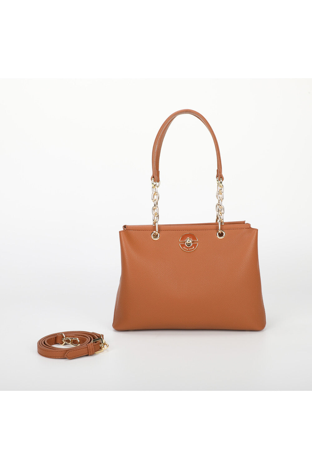 Borsa a mano Mimi Mua con manici a catena CUOIO TU | Giò Fashion