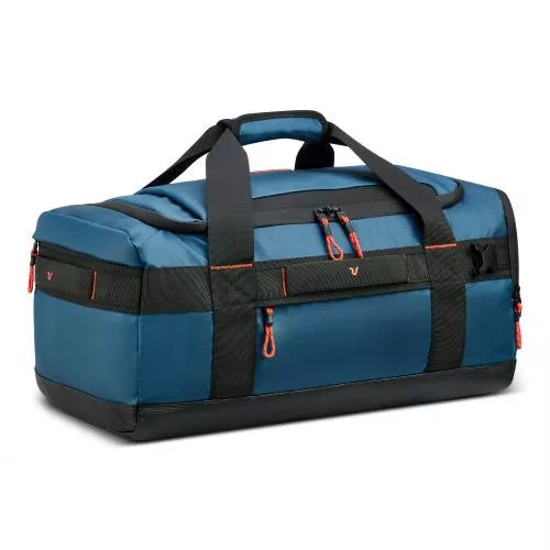 Borsone sportivo compatto con tasche e tracolla regolabile DENIM TU | Giò Fashion