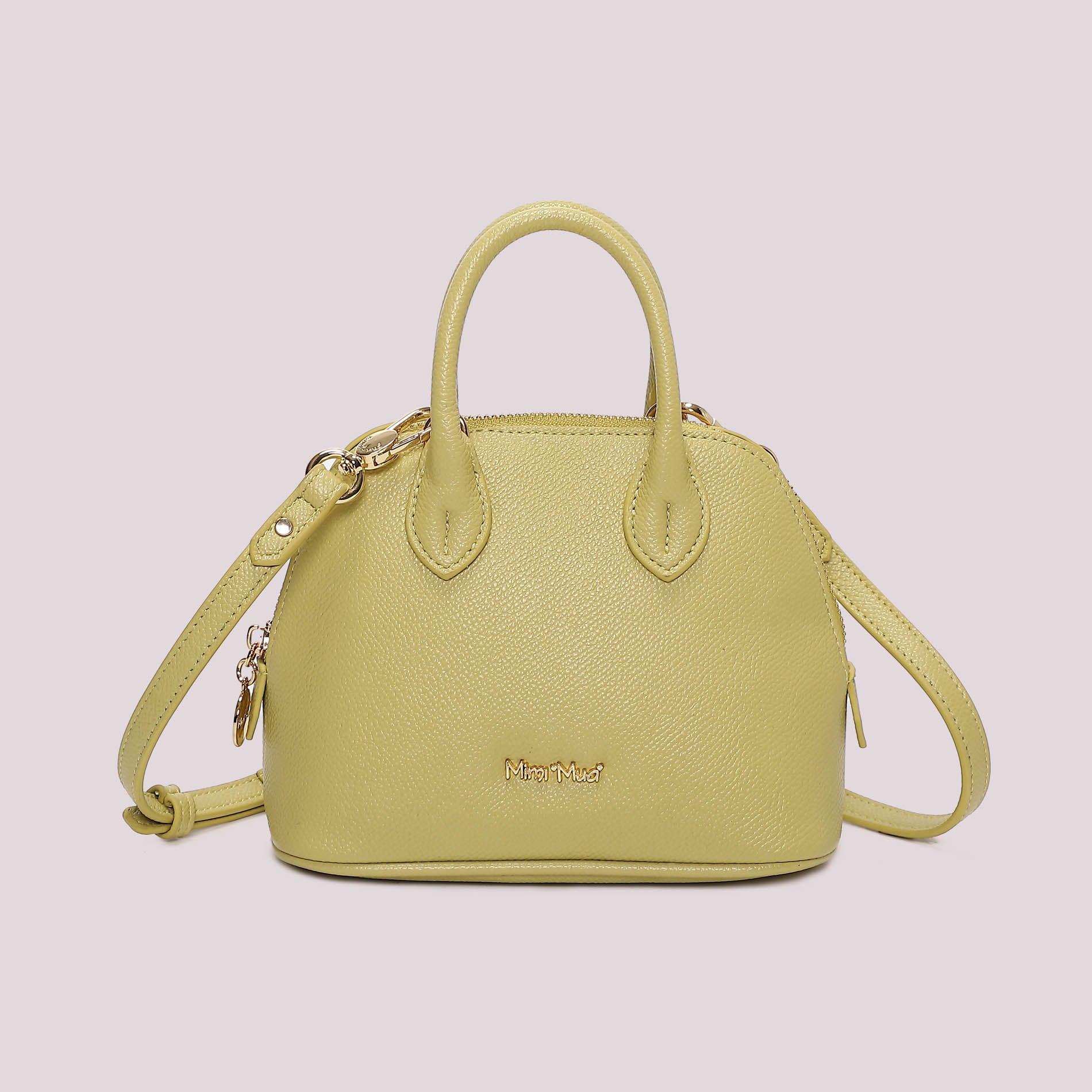 Borsa a mano donna Mimi Mua con tracolla rimovibile design elegante compatto VERDE PASTELLO TU | Giò Fashion