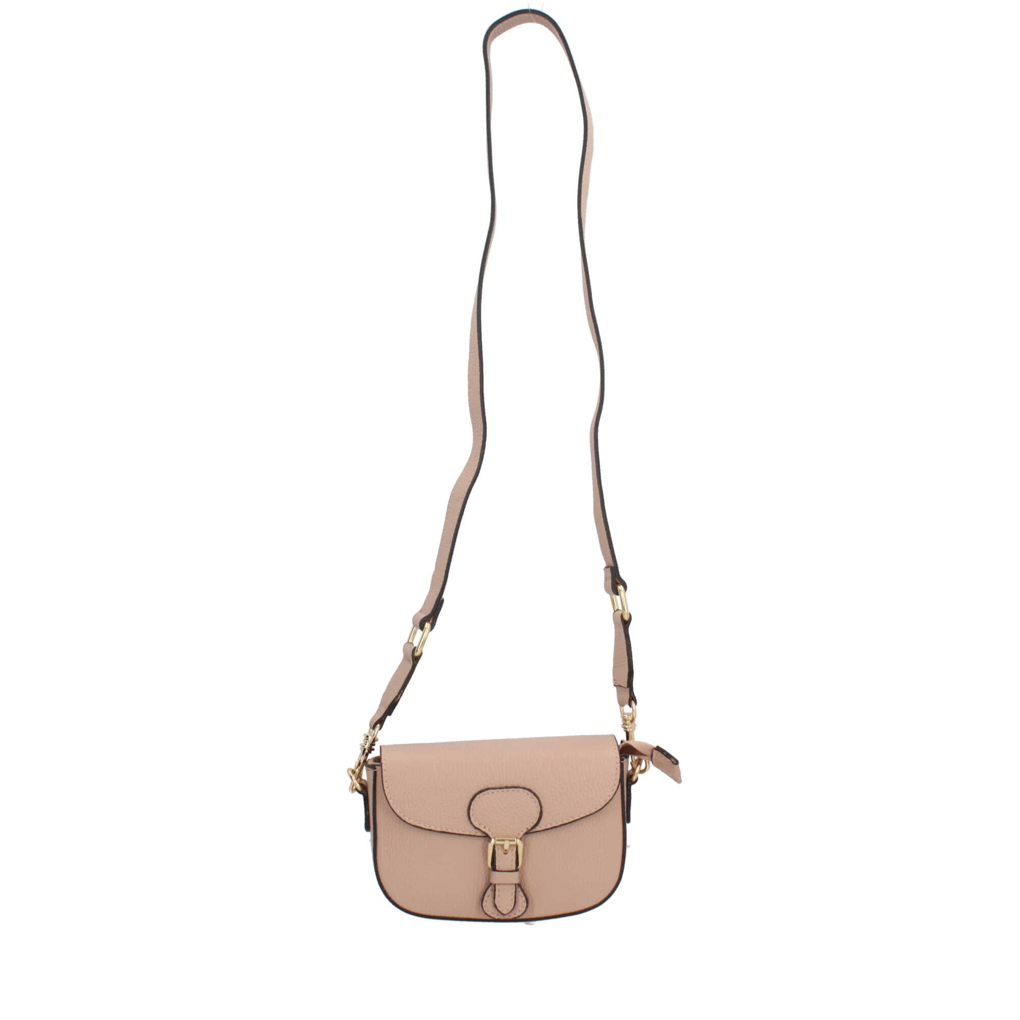 Mini tracollina in vera pelle ROSA TU | Giò Fashion