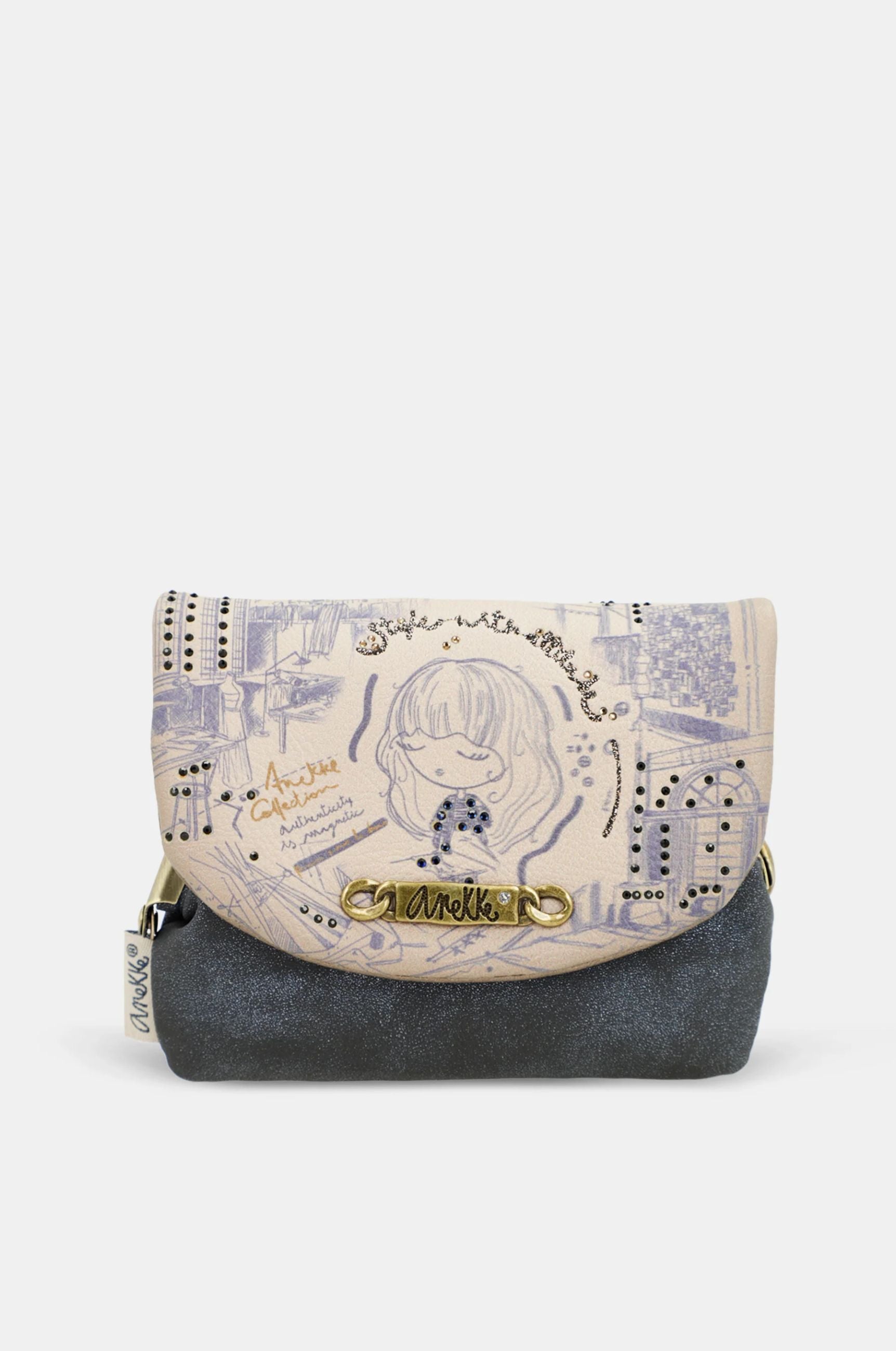 Borsa tracolla piccola Anekke Contemporary con patta BLU TU | Giò Fashion