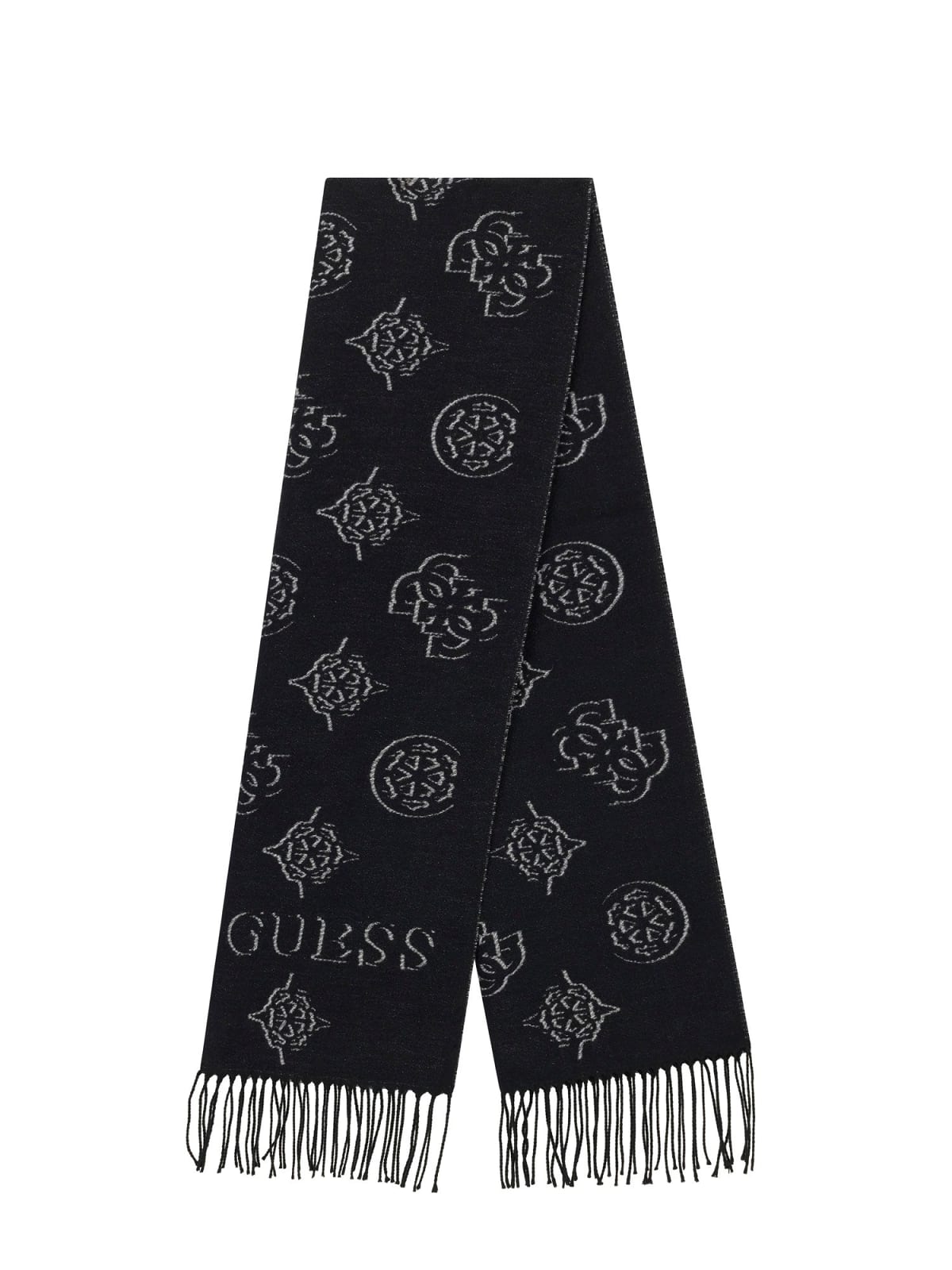 Guess Sciarpa Donna con Logo e Frange