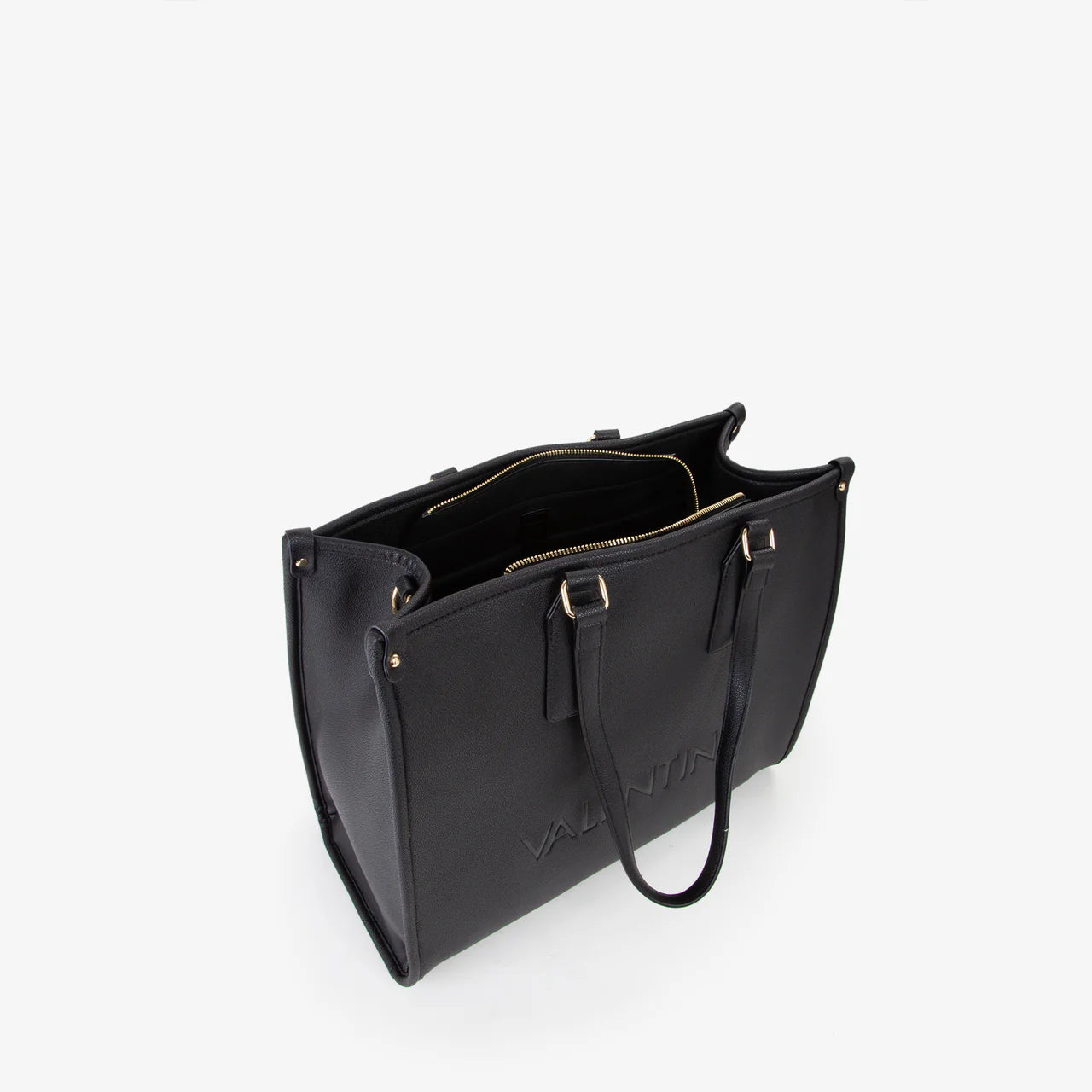 Valentino shopper a spalla con scomparti multipli Nero TU | Giò Fashion