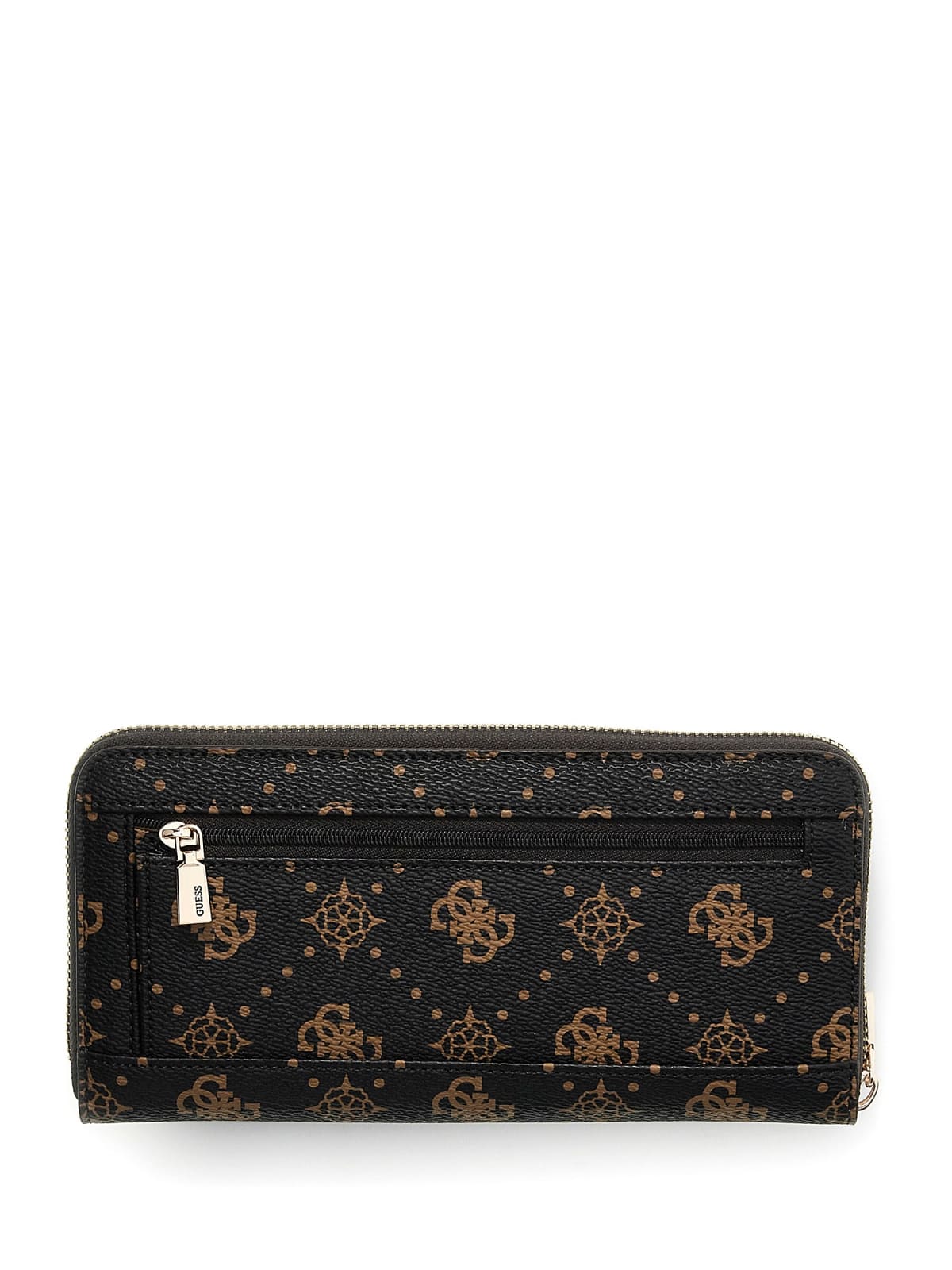 Portafoglio lungo Guess donna stampa logo con dettaglio frontale metallico