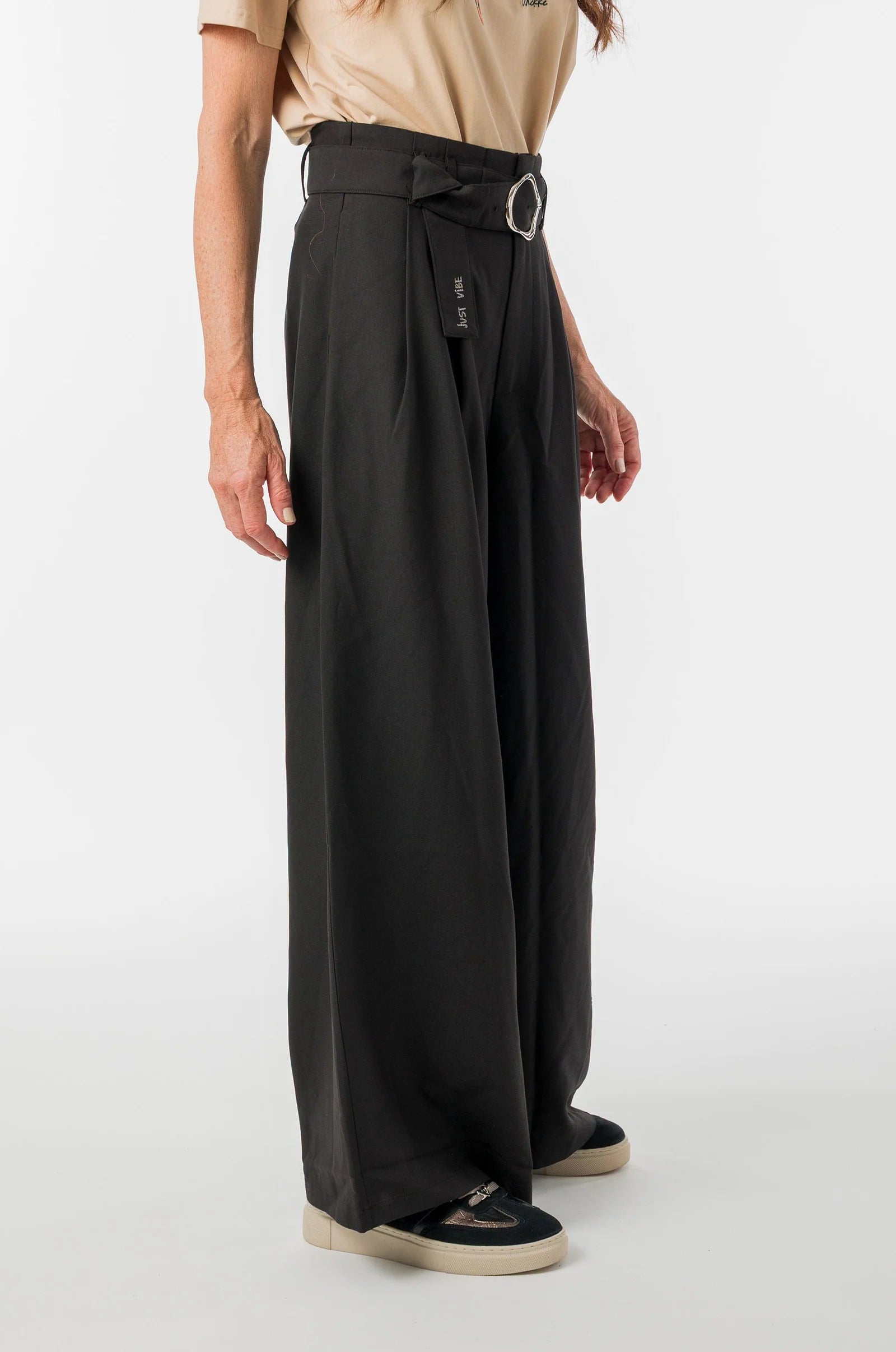 Pantaloni Donna Anekke Fluidi con Cintura Regolabile in Vita