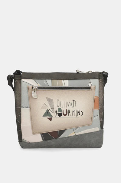 Borsa tracolla donna Anekke con zip e tracolla regolabile capiente VERDE TU | Giò Fashion