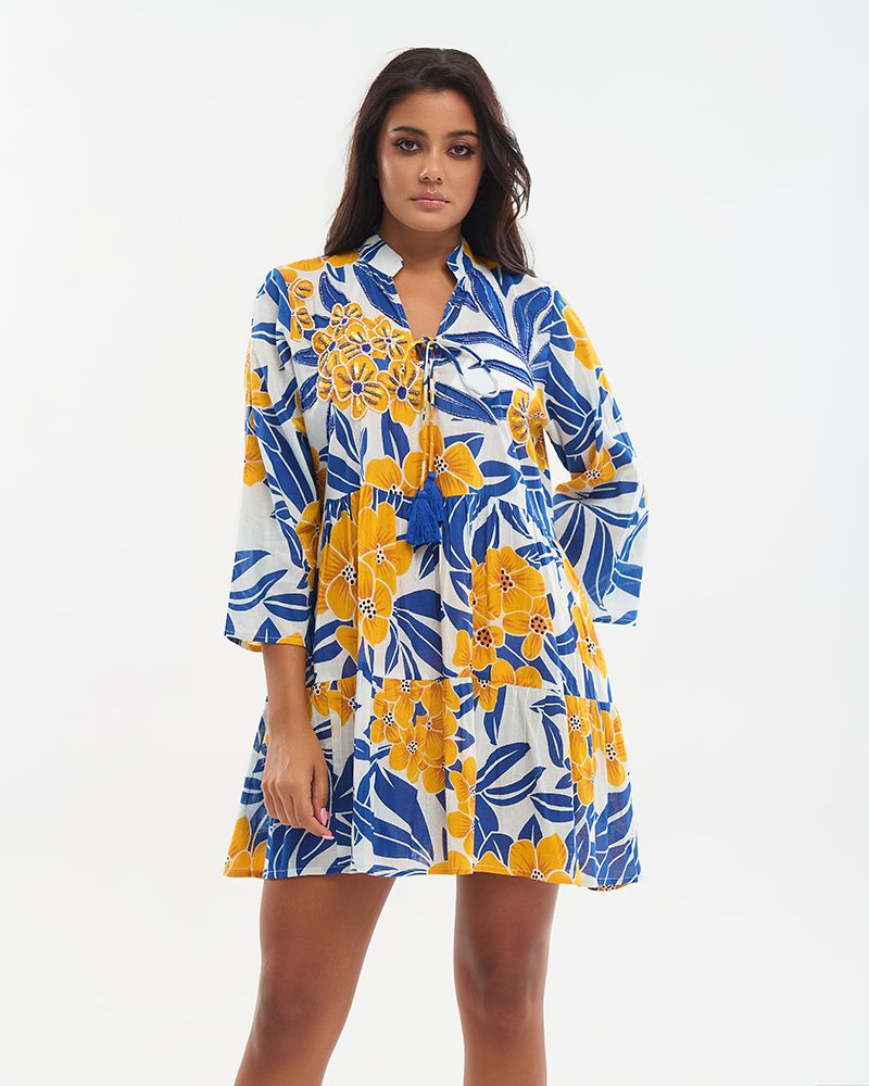 Ble Resort Collection Abito Corto con Ricamo