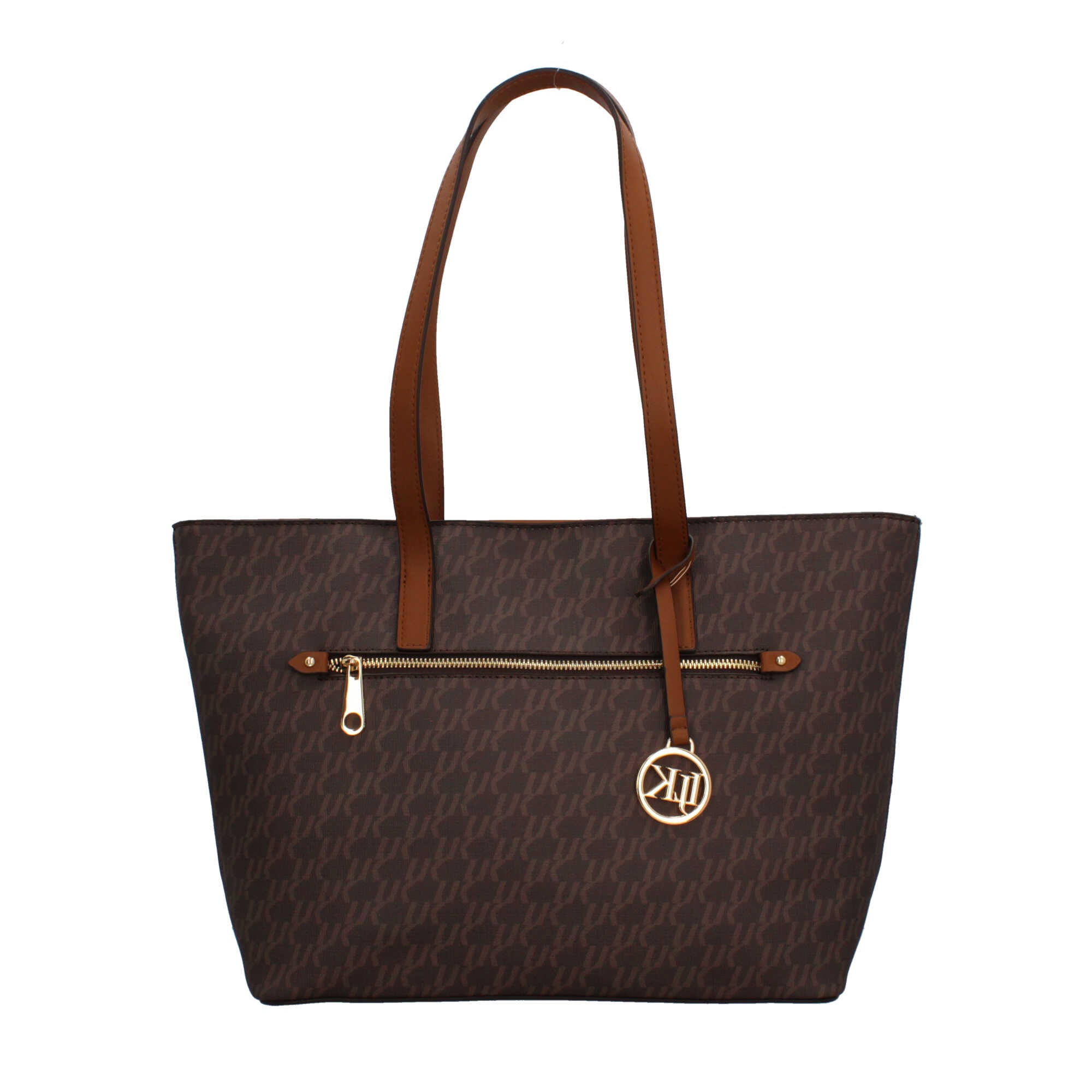 Lumberjack shopper con stampa logata Marrone TU | Giò Fashion