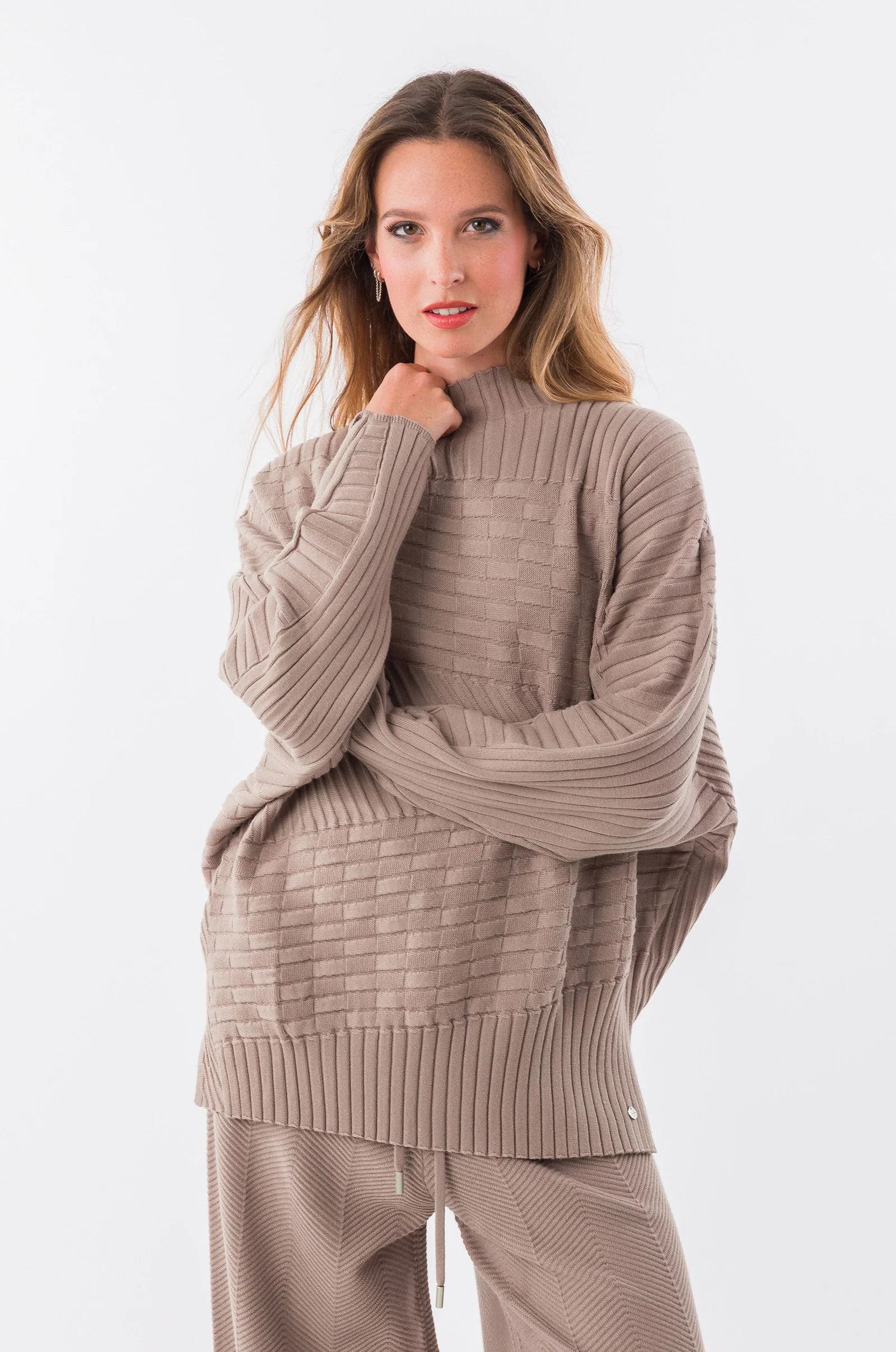 Maglione Donna Anekke in Maglia con Lavorazione in Rilievo