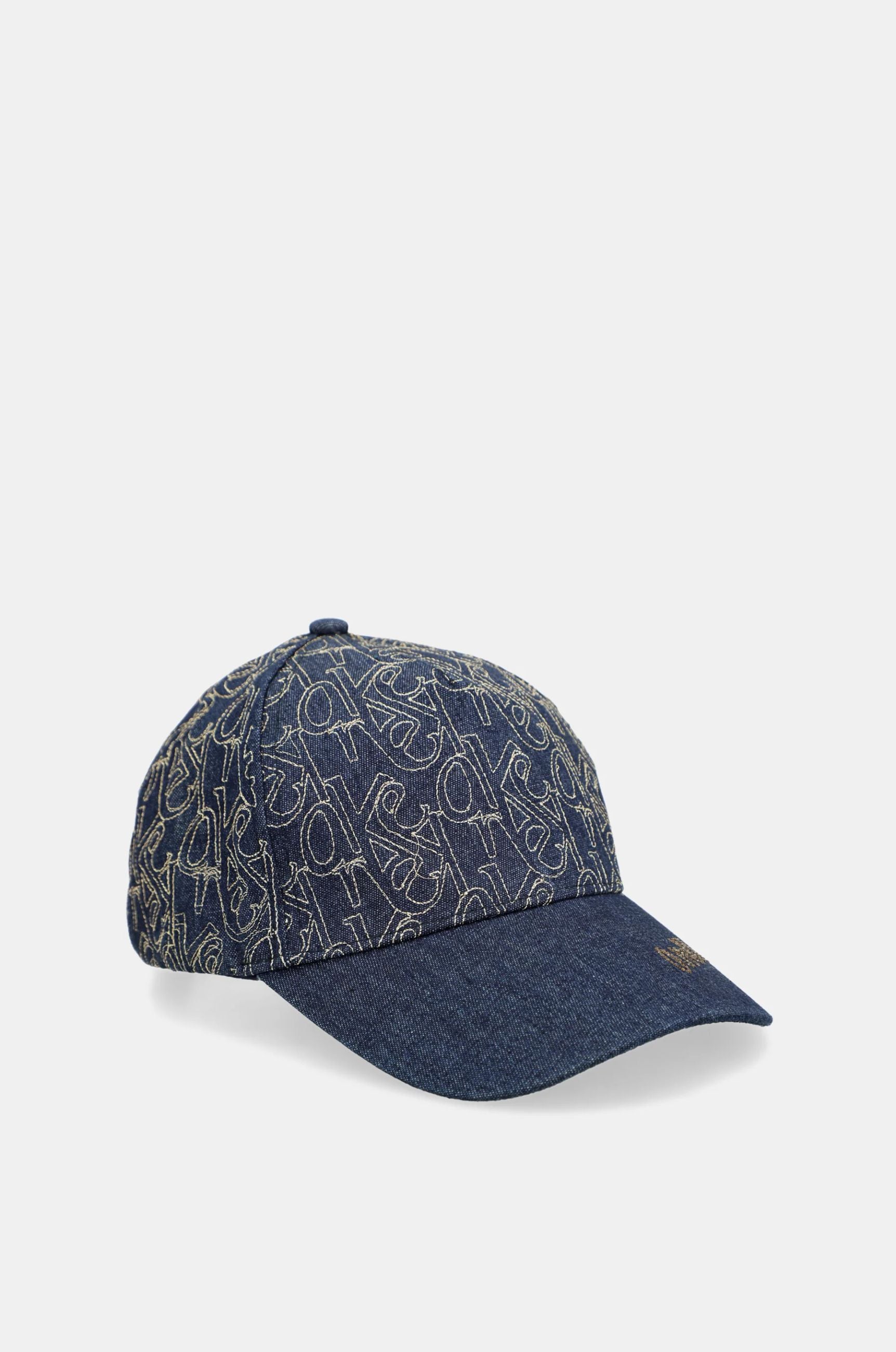 Cappellino Anekke donna in denim con logo ricamato