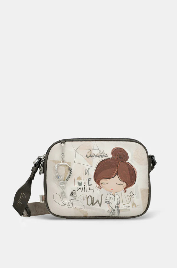 Borsa tracolla donna Anekke compatta con zip e tracolla regolabile VERDE TU | Giò Fashion