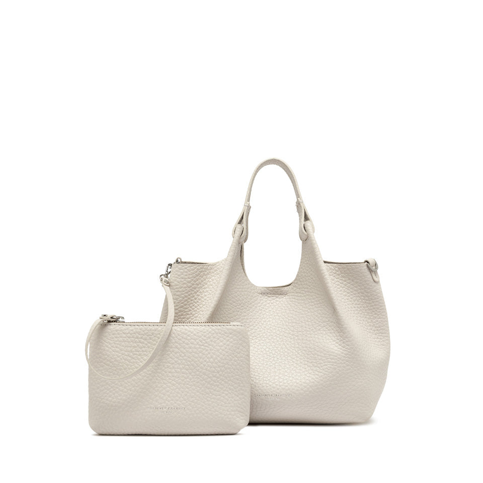 Borsa a Tracolla Gianni Chiarini Dua in pelle metallizzata Sabbia TU | Giò Fashion
