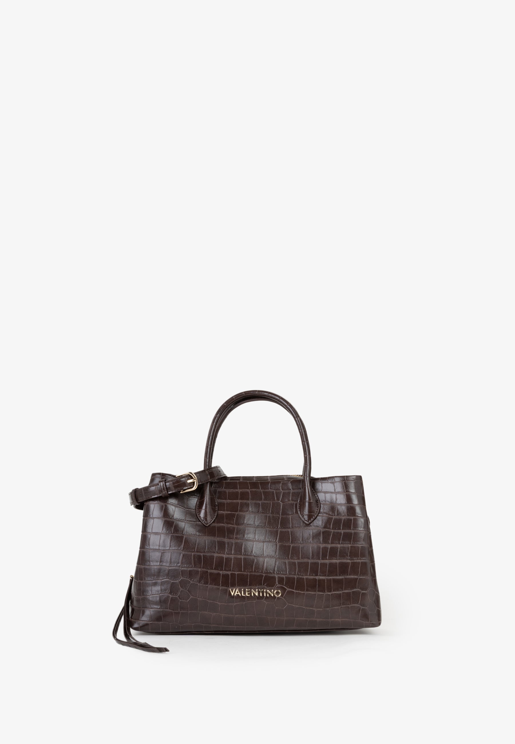 Valentino Borsa a Mano con Trama Effetto Cocco e Tracolla
