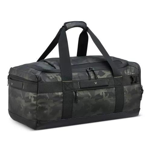 Borsone viaggio capiente con tracolla e tasche multifunzione CAMOUFLAGE TU | Giò Fashion