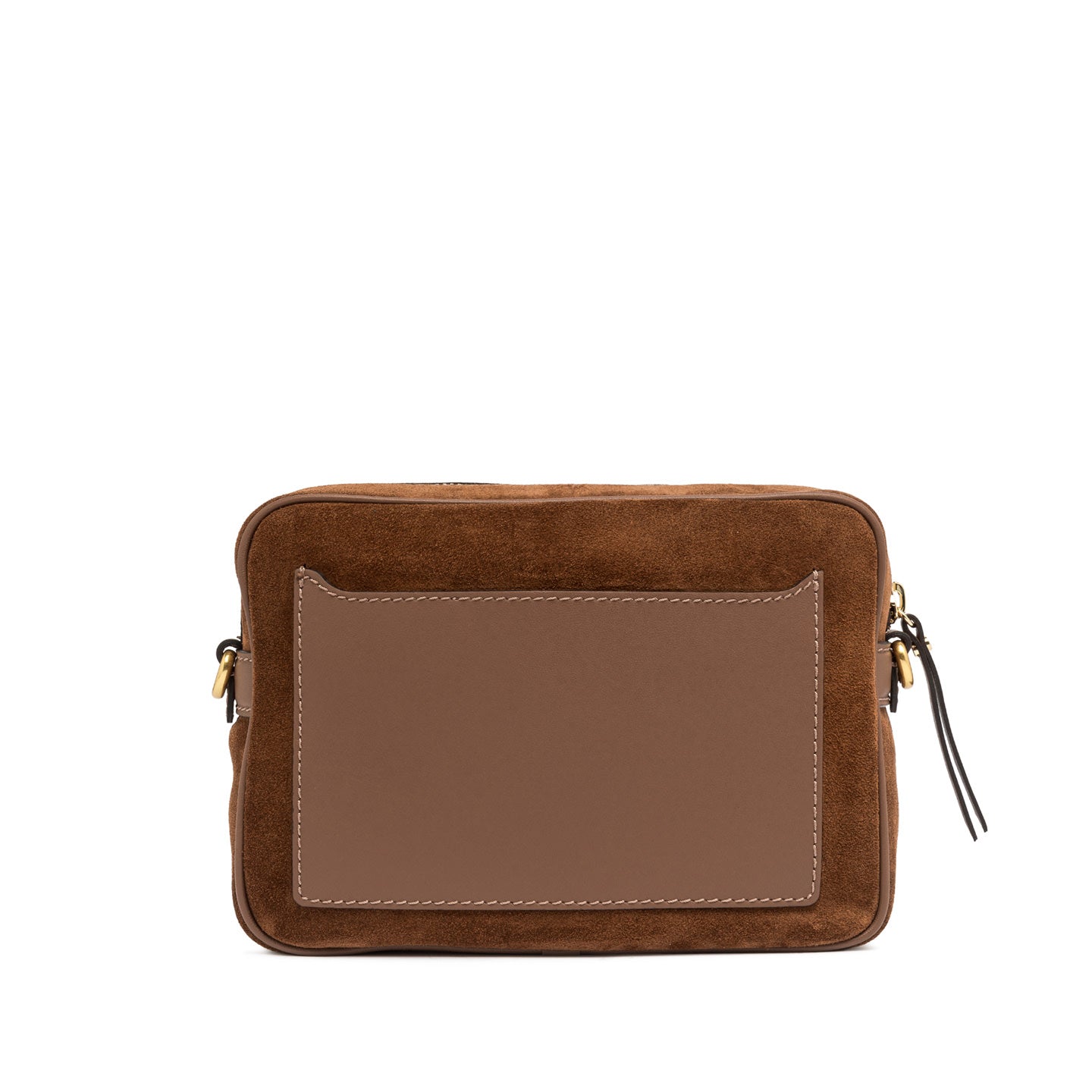Borsa a tracolla Gianni Chiarini in suede con tracolla tessuta COGNAC TU | Giò Fashion