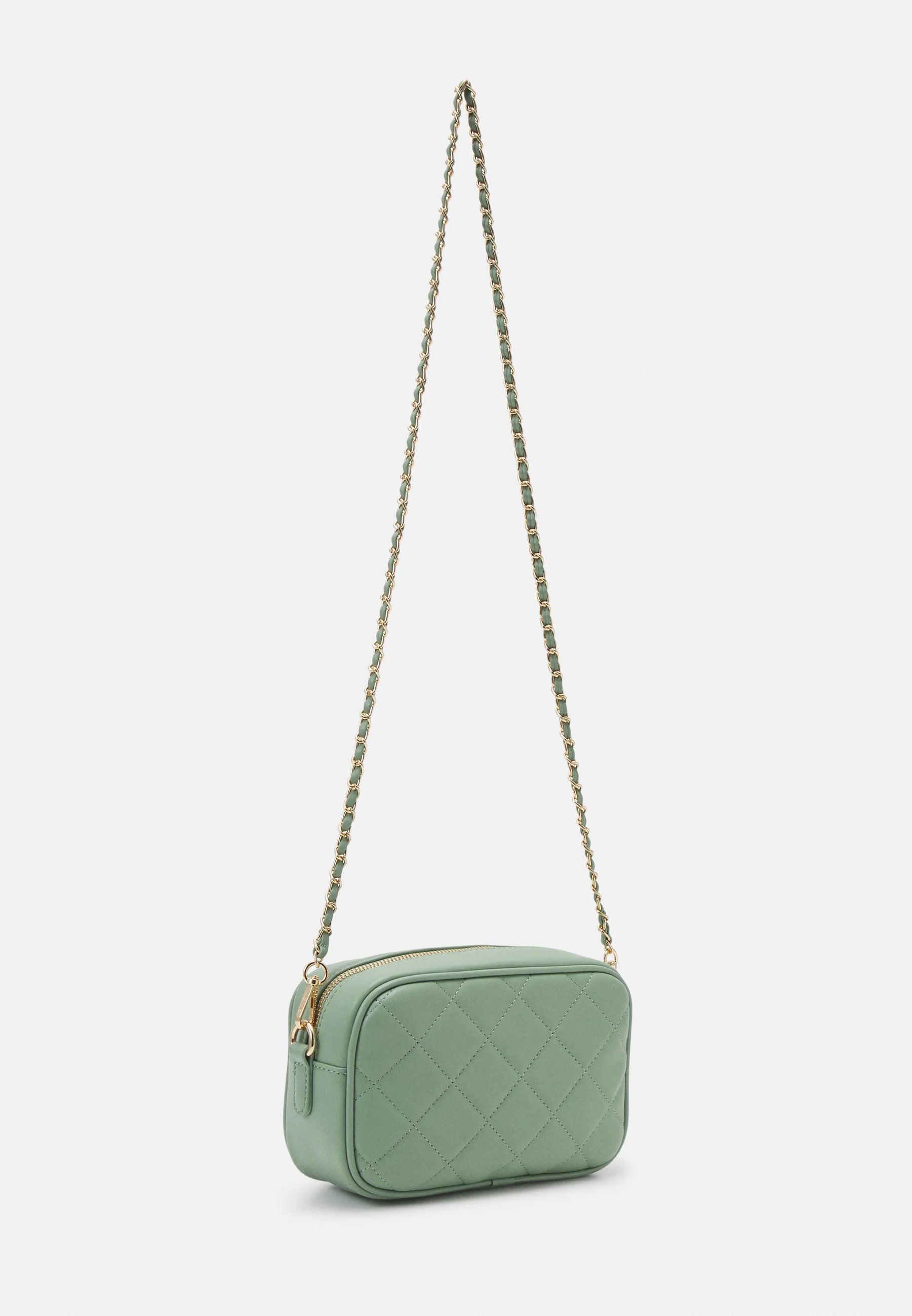 Borsa a tracolla Valentino trapuntata con catena dorata SALVIA TU | Giò Fashion