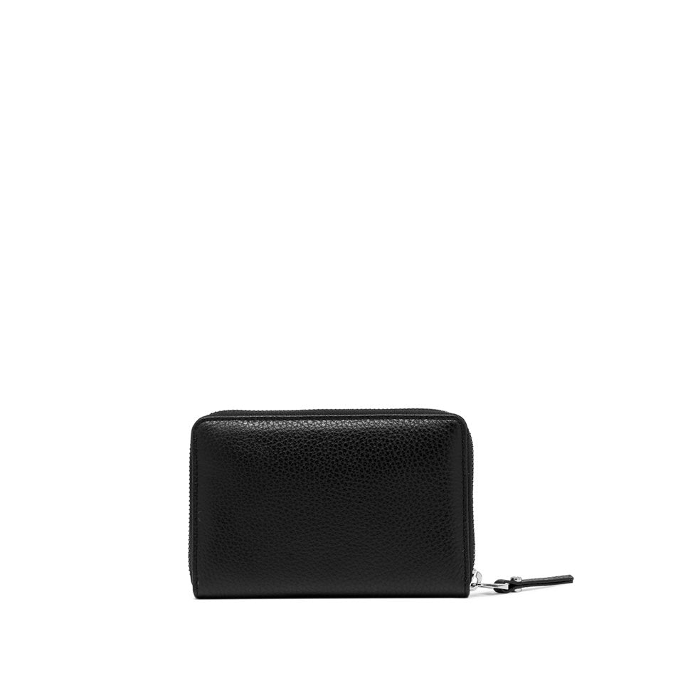 Portafoglio Medio Gianni Chiarini Wallets Grain in pelle grana Nero TU | Giò Fashion