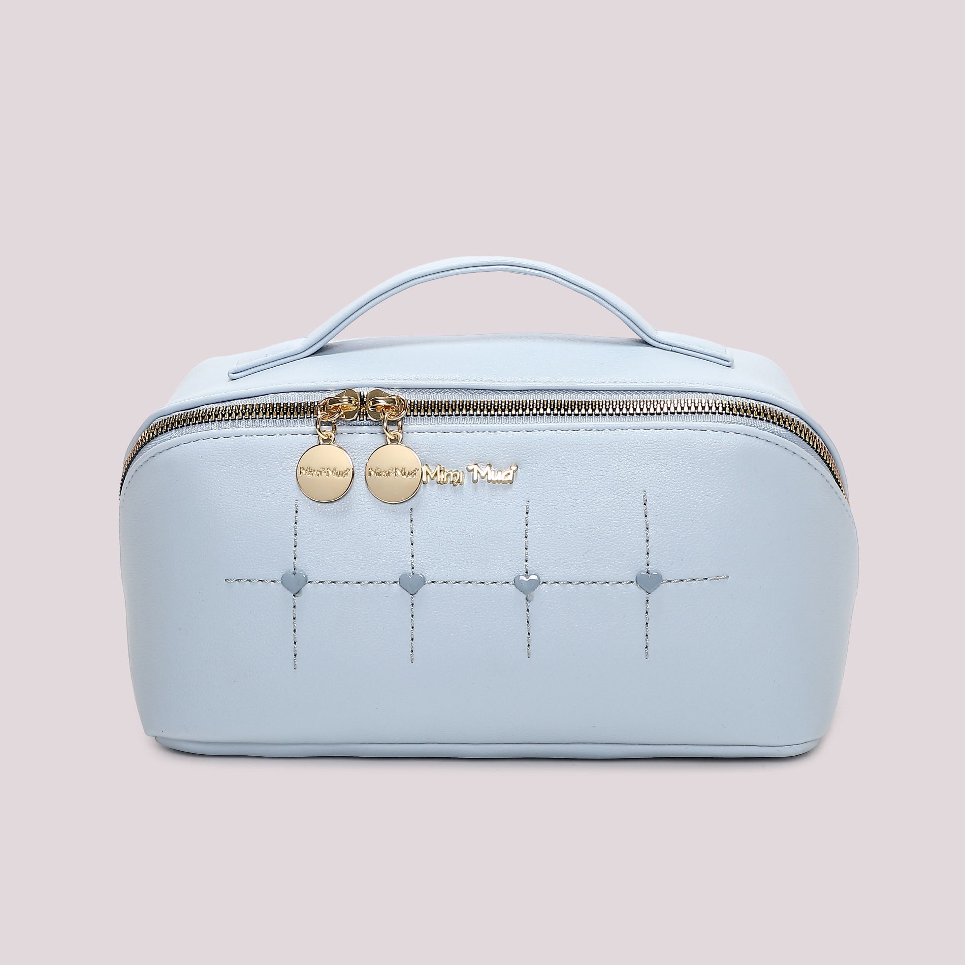 Set beauty donna Mimi Mua con pochette e portamonete coordinati design romantico CELESTE TU | Giò Fashion