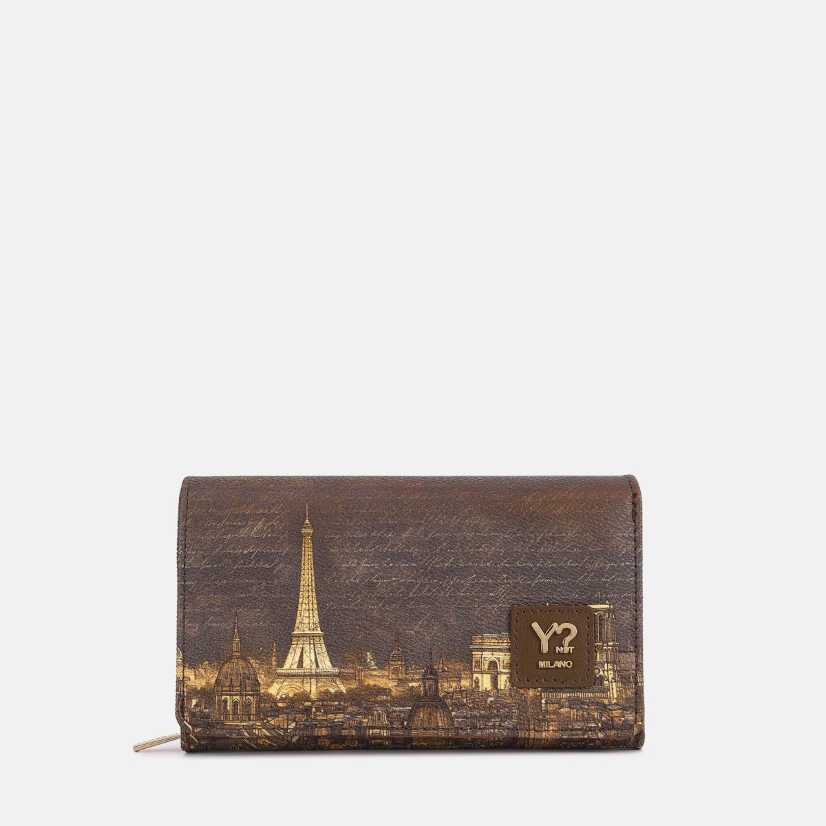 Ynot? Yes Bag Portafoglio Donna Compatto in Ecopelle con Zip