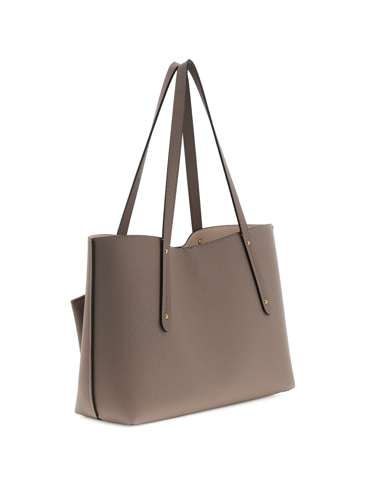 Borsa shopping Guess donna effetto pelle martellata con pochette removibile