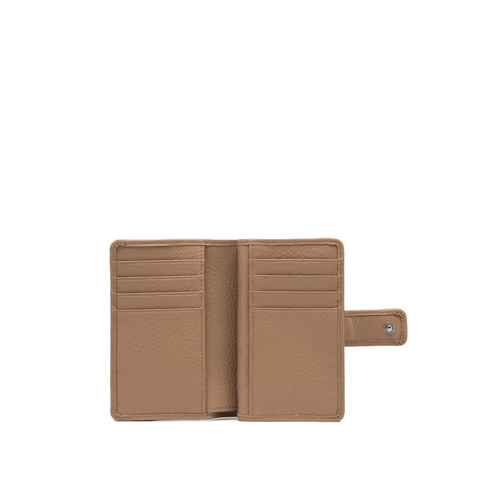 Portafoglio Zip-Around Gianni Chiarini Wallets Dollaro in pelle metallizzata Beige TU | Giò Fashion