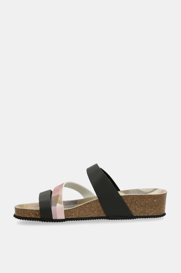 Ciabatte donna Anekke con tripla fascia e suola anatomica NERO 41 | Giò Fashion