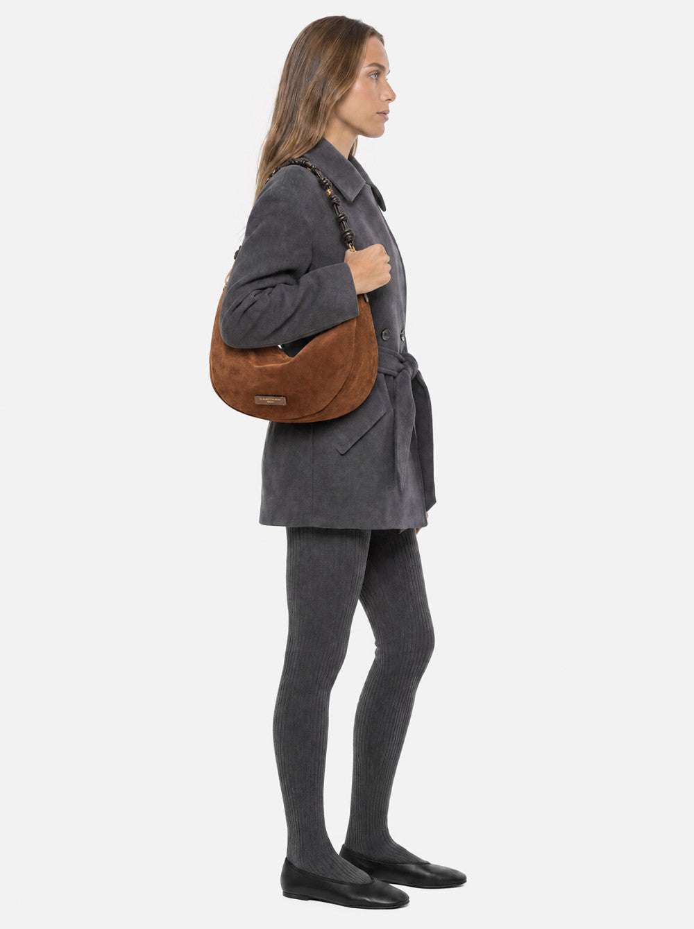 Gianni Chiarini Cleo Borsa Hobo in Pelle Scamosciata