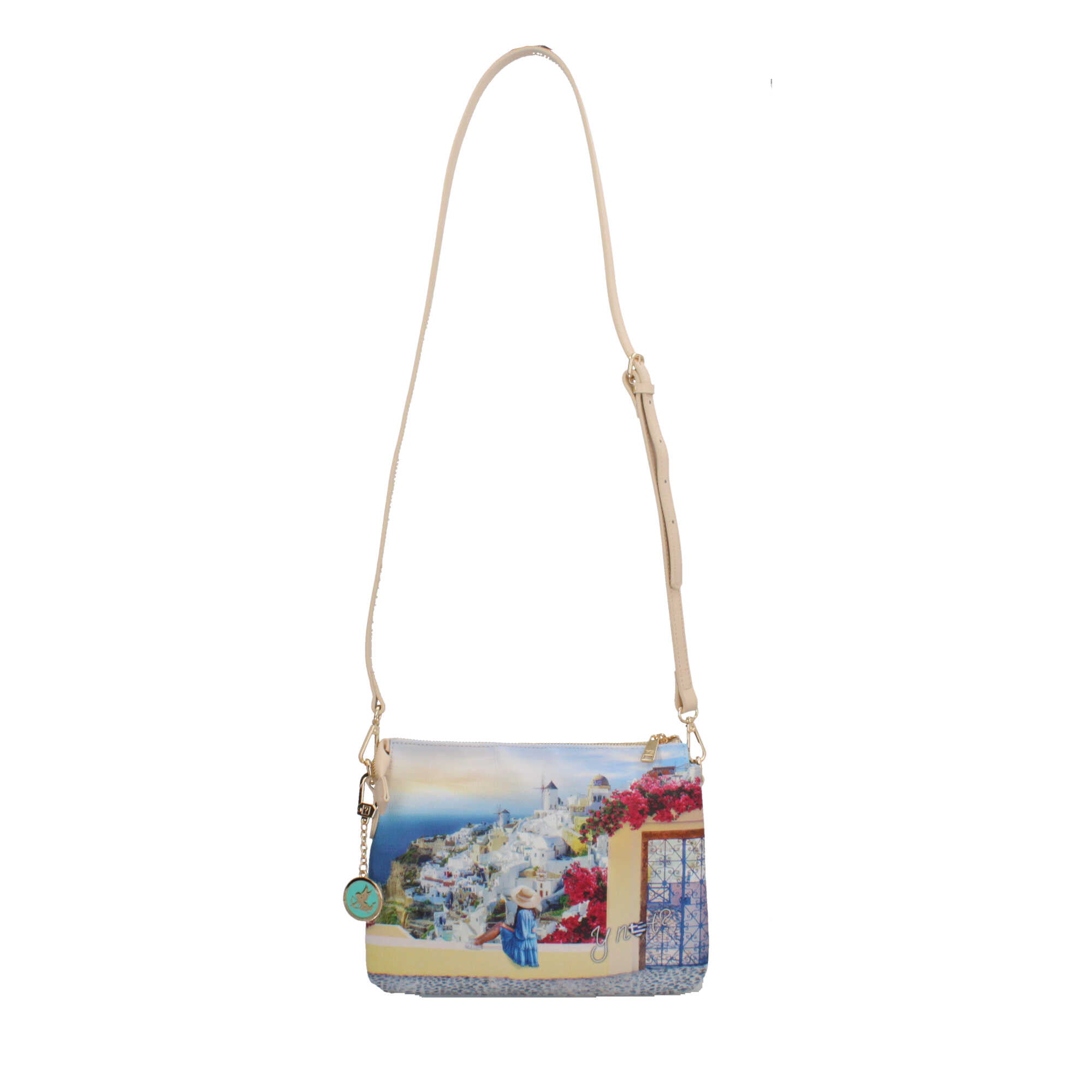 Borsa a tracolla YNot con doppio scomparto e design compatto GREEK SUMMER TU | Giò Fashion