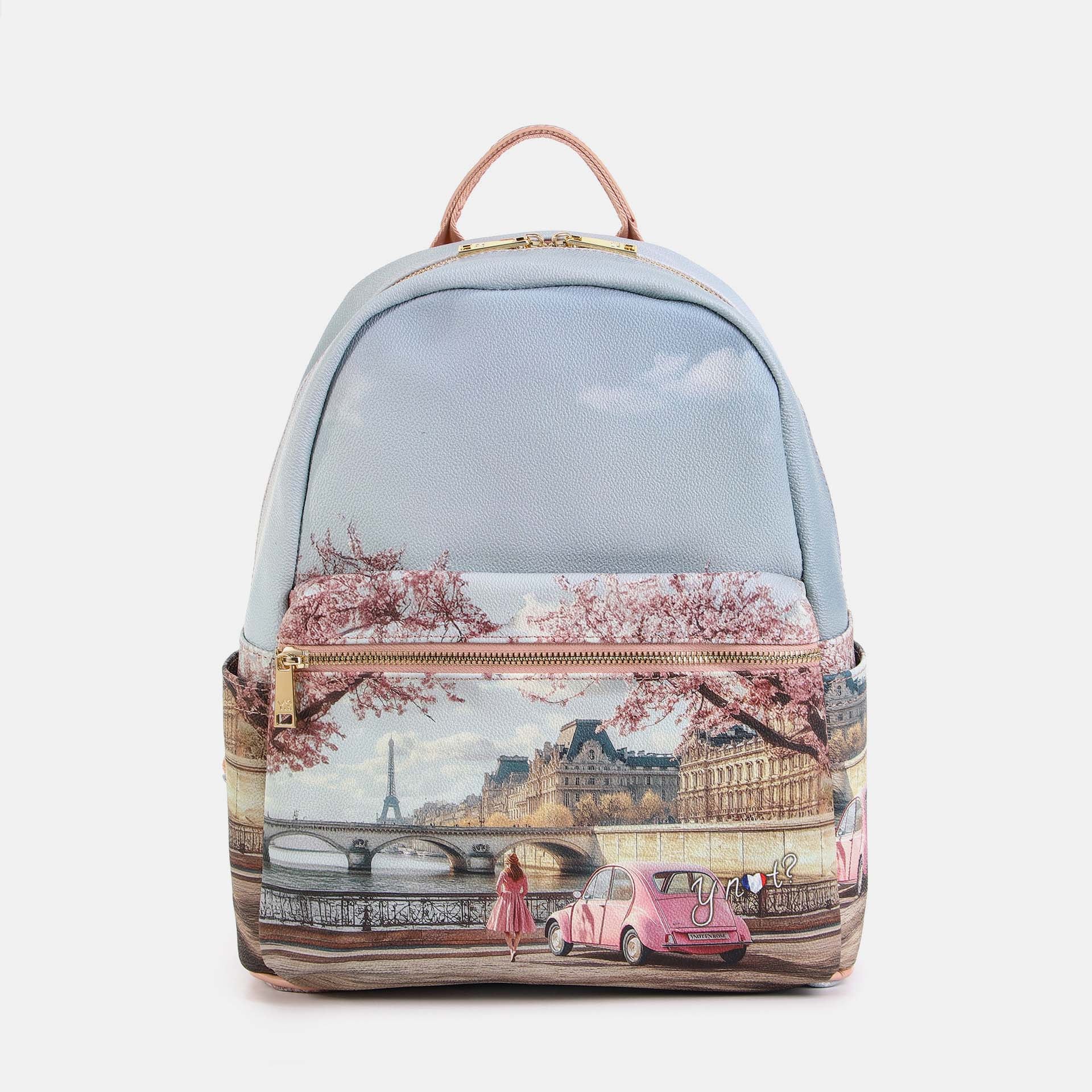 Y-Not Zaino Grande YesBag Paris en Rose TU | Giò Fashion