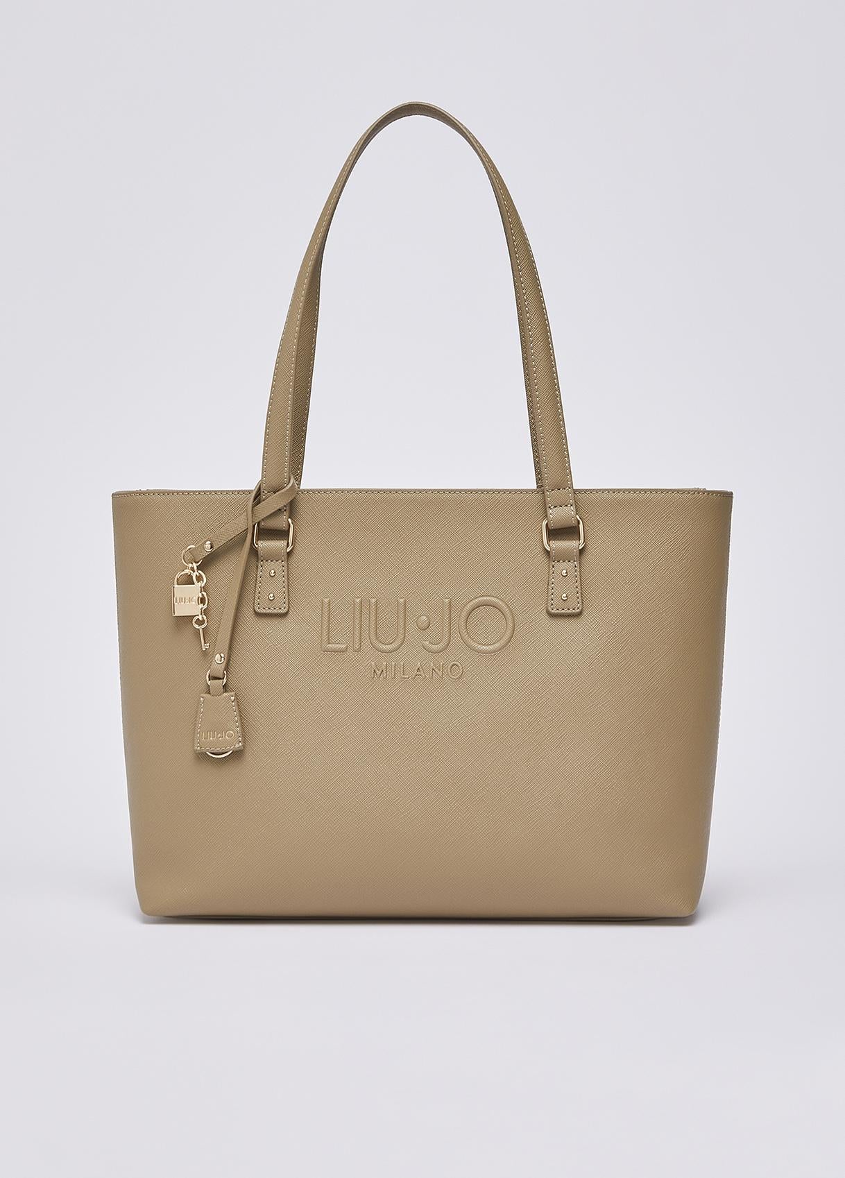 Borsa shopper Liu Jo da donna elegante capiente con doppio manico Beige TU | Giò Fashion