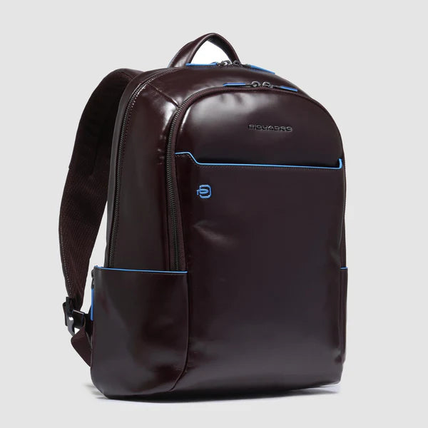 Zaino Piquadro in pelle porta PC e tablet con tasche frontali Marrone TU | Giò Fashion