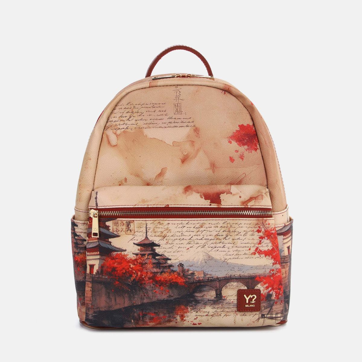 Ynot? Yes Bag Zaino Large Donna con Tasca Frontale