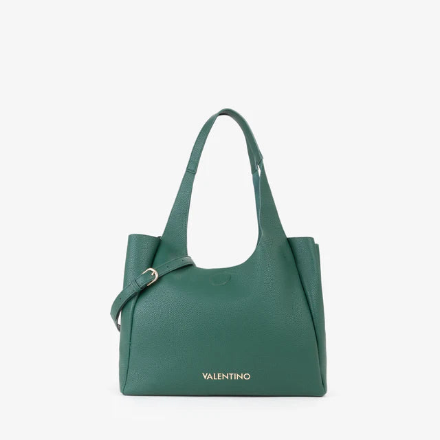Borsa a spalla donna Mario Valentino elegante e capiente per uso quotidiano VERDE TU | Giò Fashion