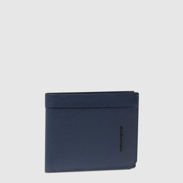 Portafoglio Piquadro in pelle con portamonete e scomparti per carte