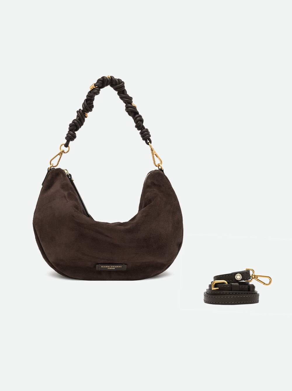 Gianni Chiarini Cleo Borsa Hobo in Pelle Scamosciata