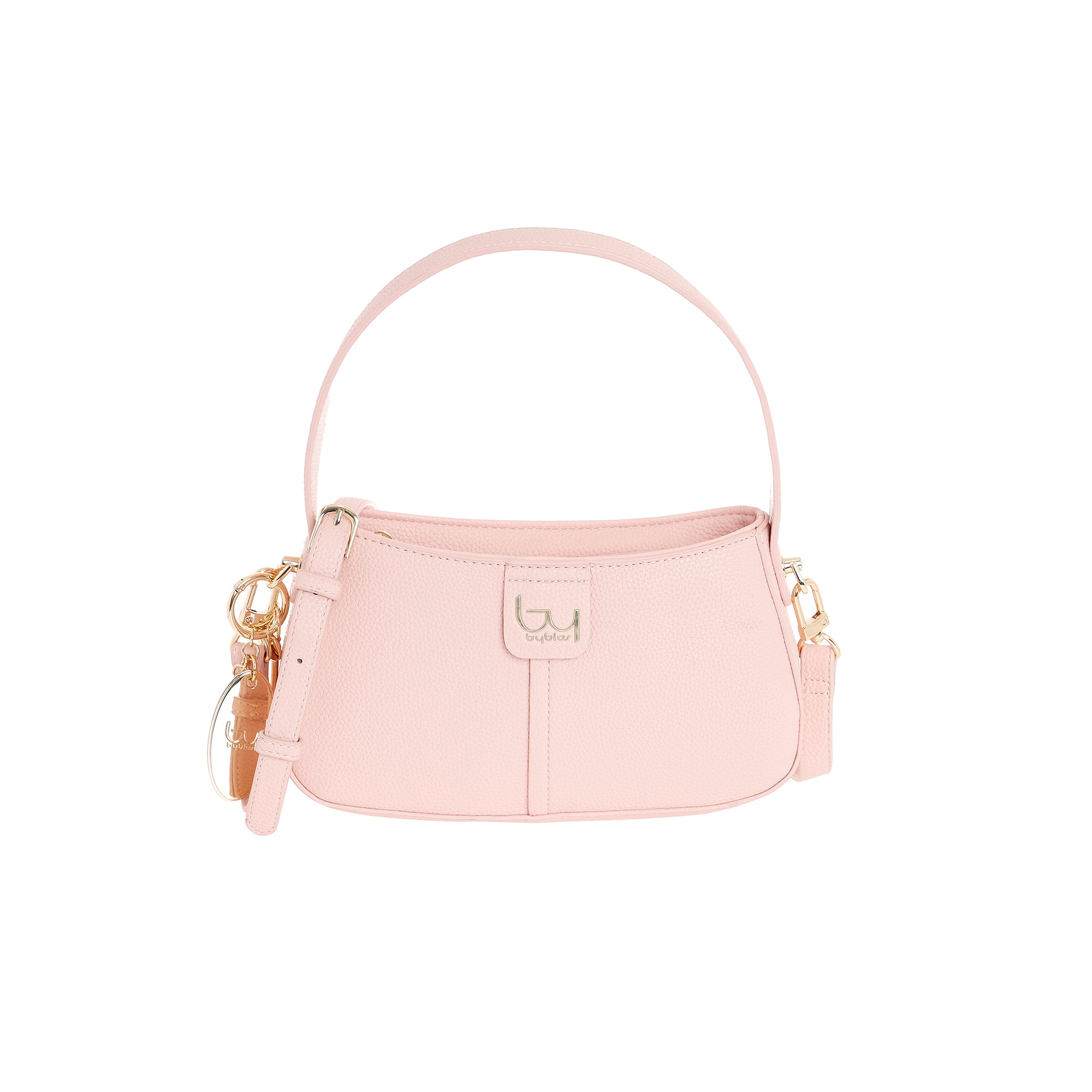 Borsa a spalla Byblos donna compatta con manico corto e tracolla regolabile Rosa TU | Giò Fashion