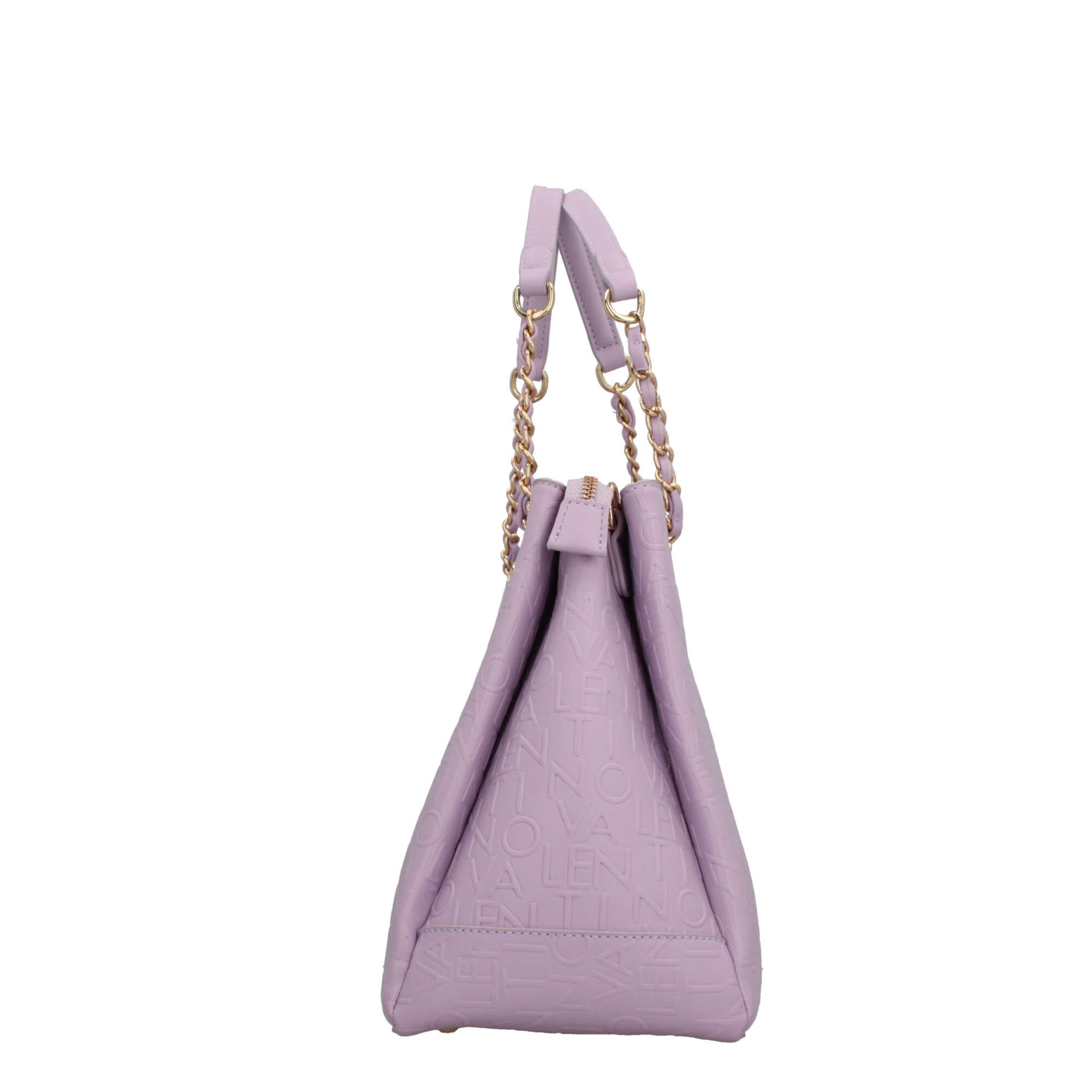 Borsa Valentino a mano con catena e logo in rilievo LILLA TU | Giò Fashion