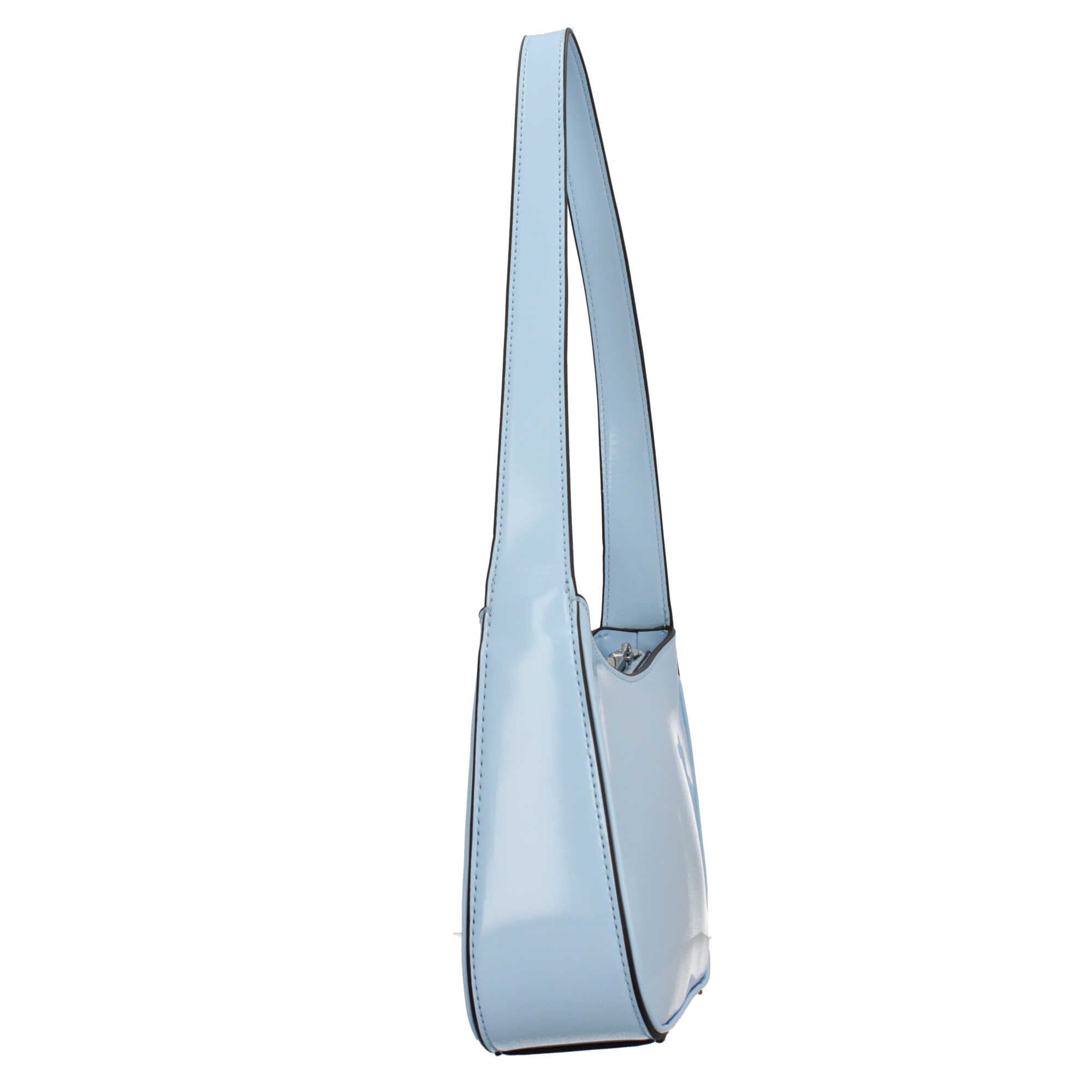 Borsa a spalla lucida Guess AZZURRO TU | Giò Fashion