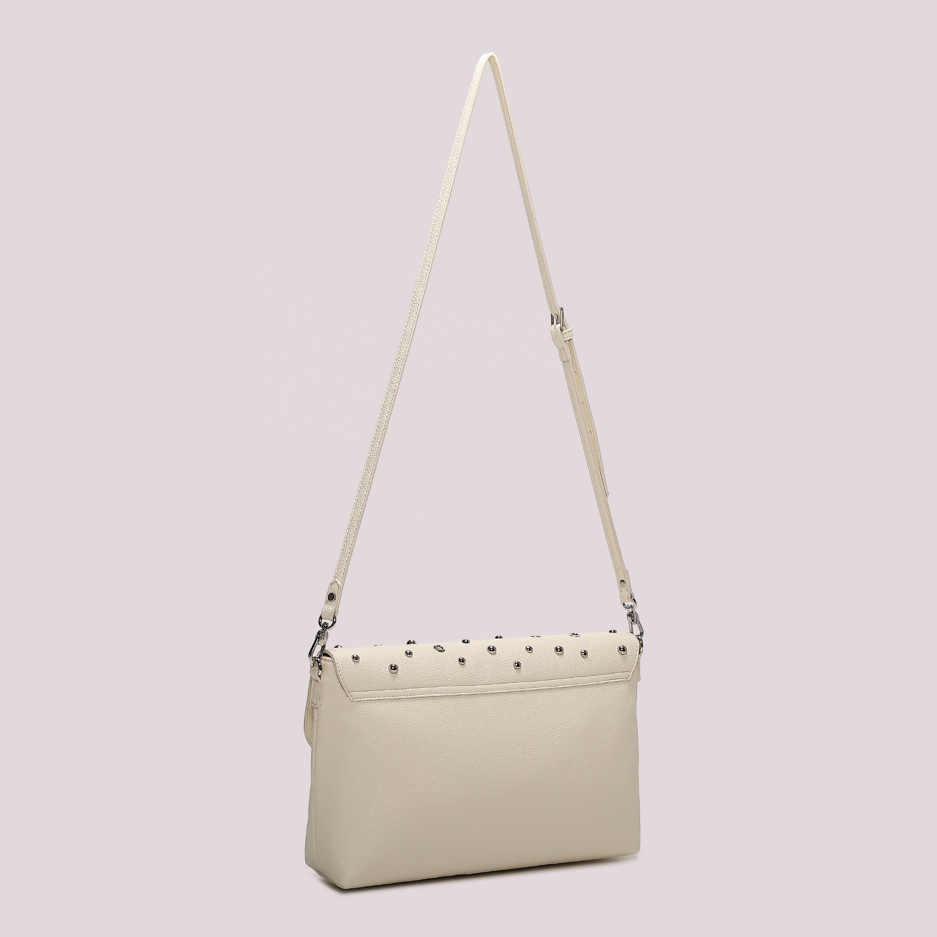 Borsa tracolla donna con borchie design minimal elegante Oro TU | Giò Fashion
