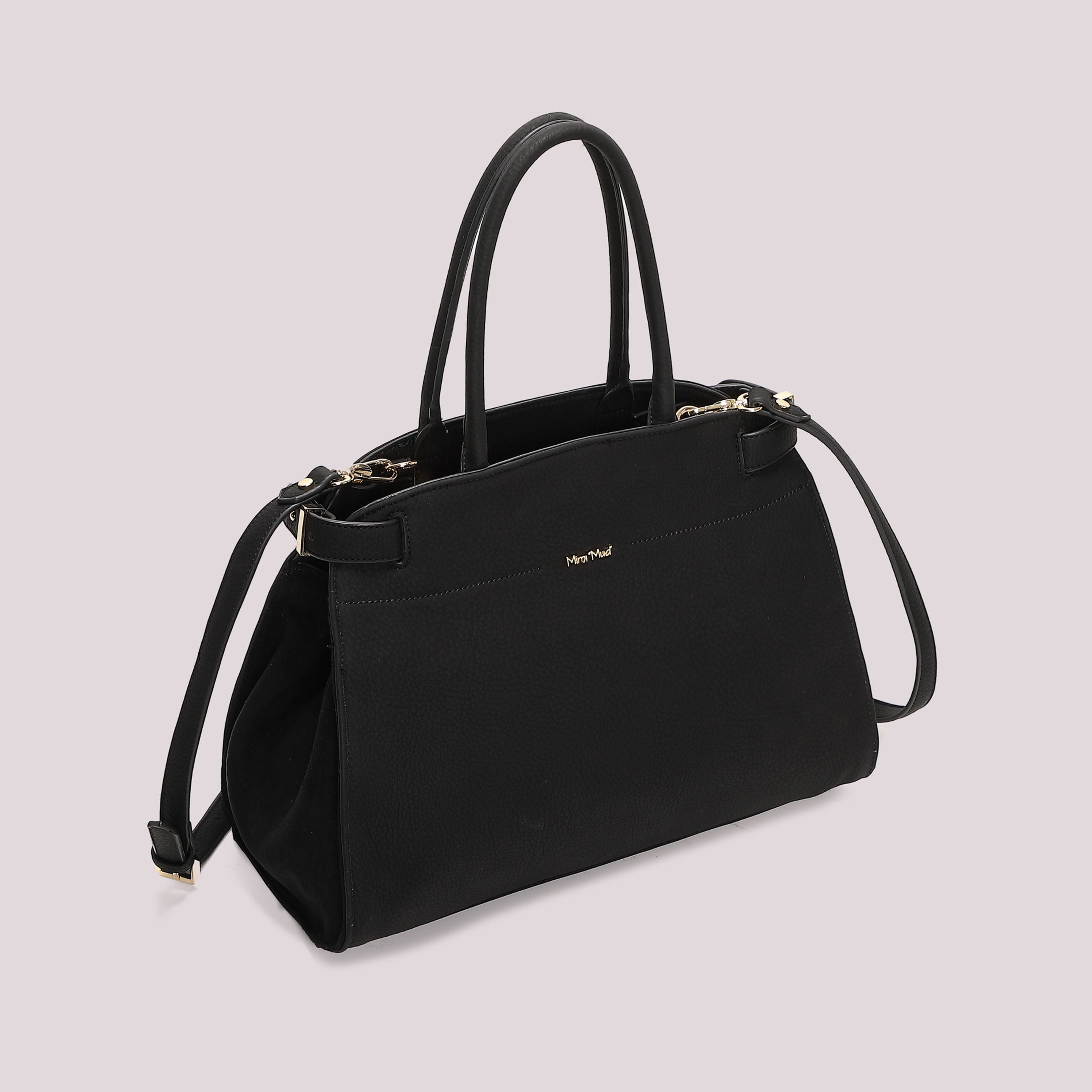 Borsa Shopping Donna Mimi Mua con Fianchi Effetto Camoscio