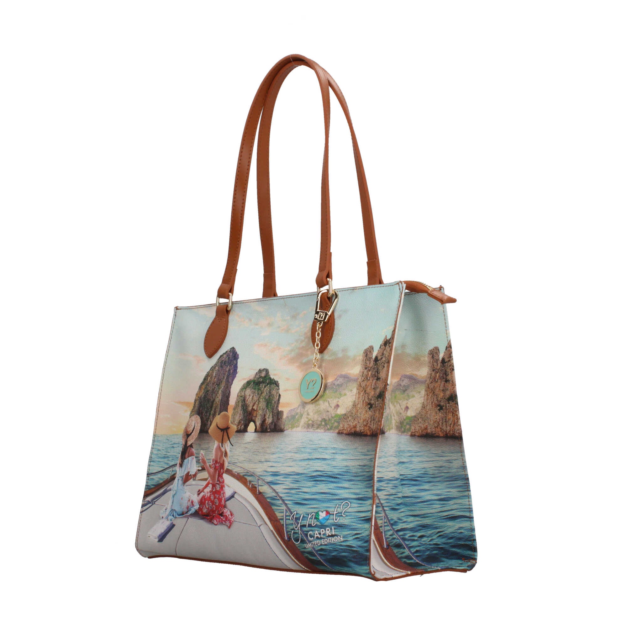 Ynot? Borsa Shopping Donna Edizione Limitata Spaziosa con Spalla NAPOLI TU | Giò Fashion